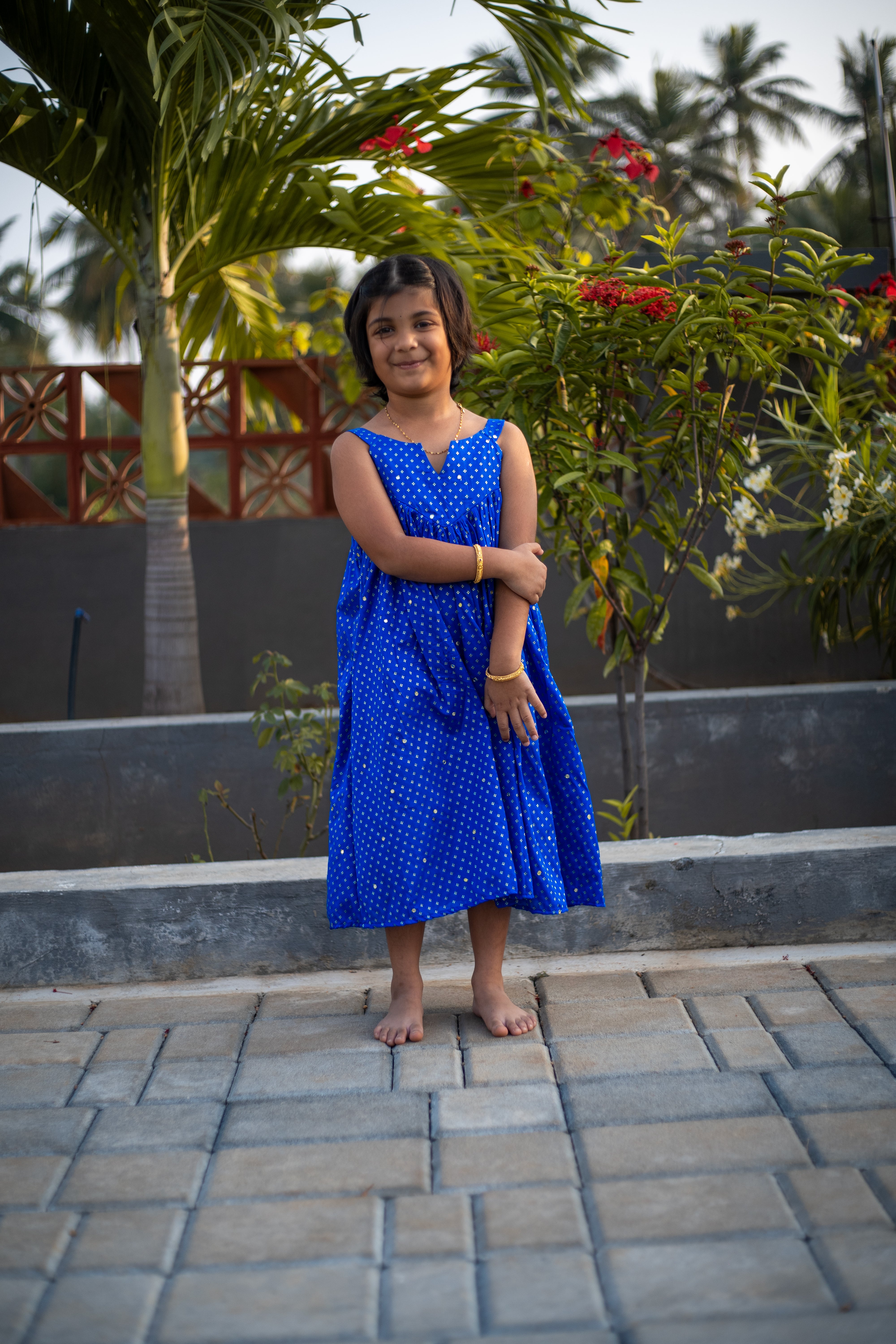 Twinkle Blue Gown-dark blue