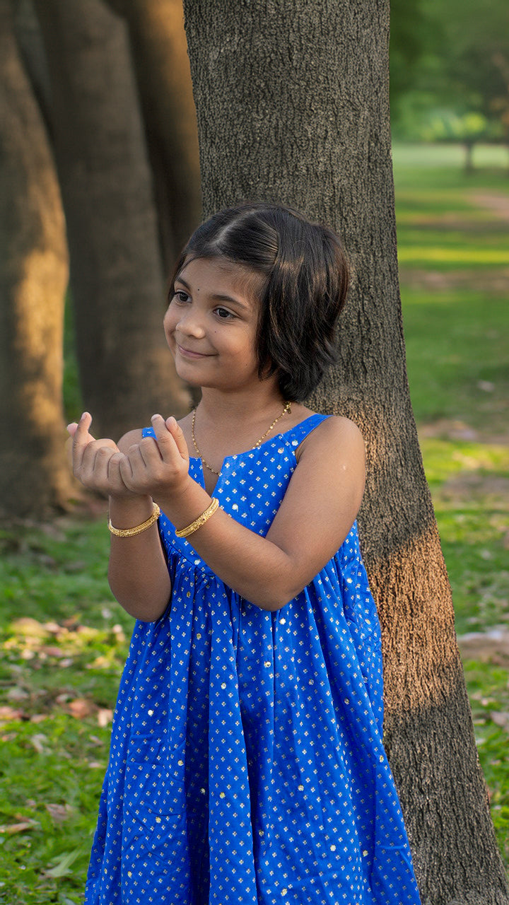 Twinkle Blue Gown-dark blue