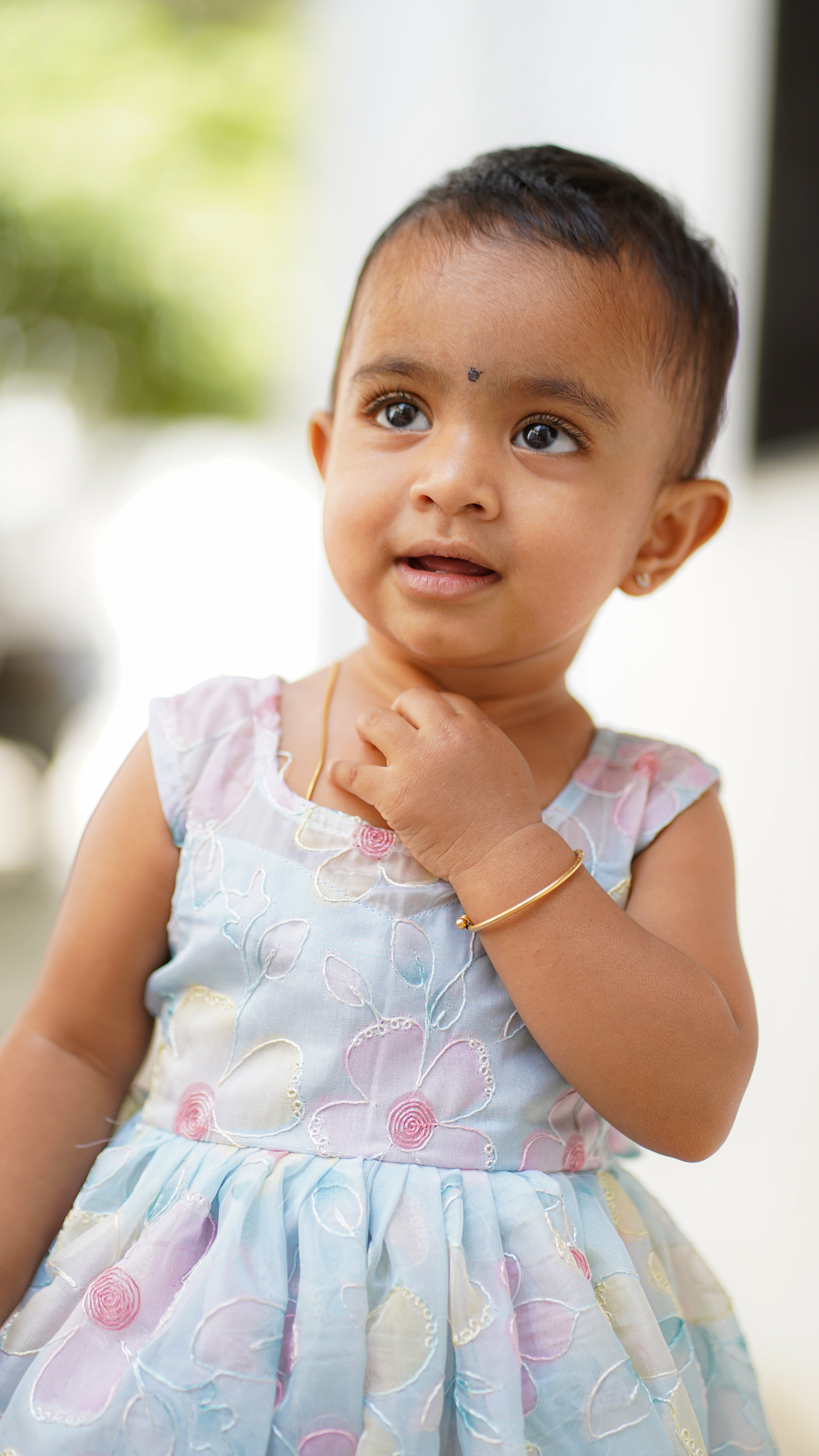 Blooming Sky Baby Gown