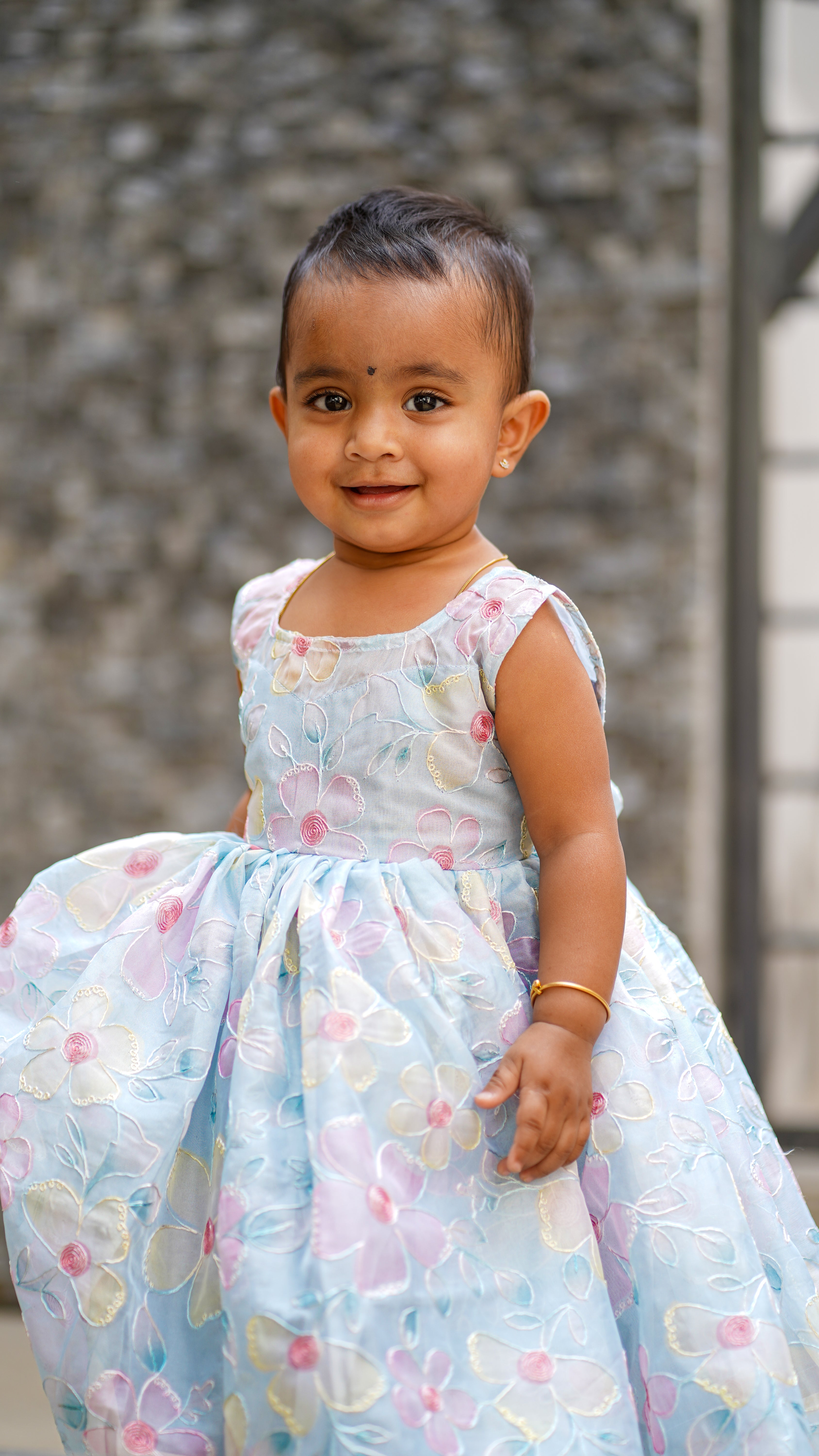 Blooming Sky Baby Gown