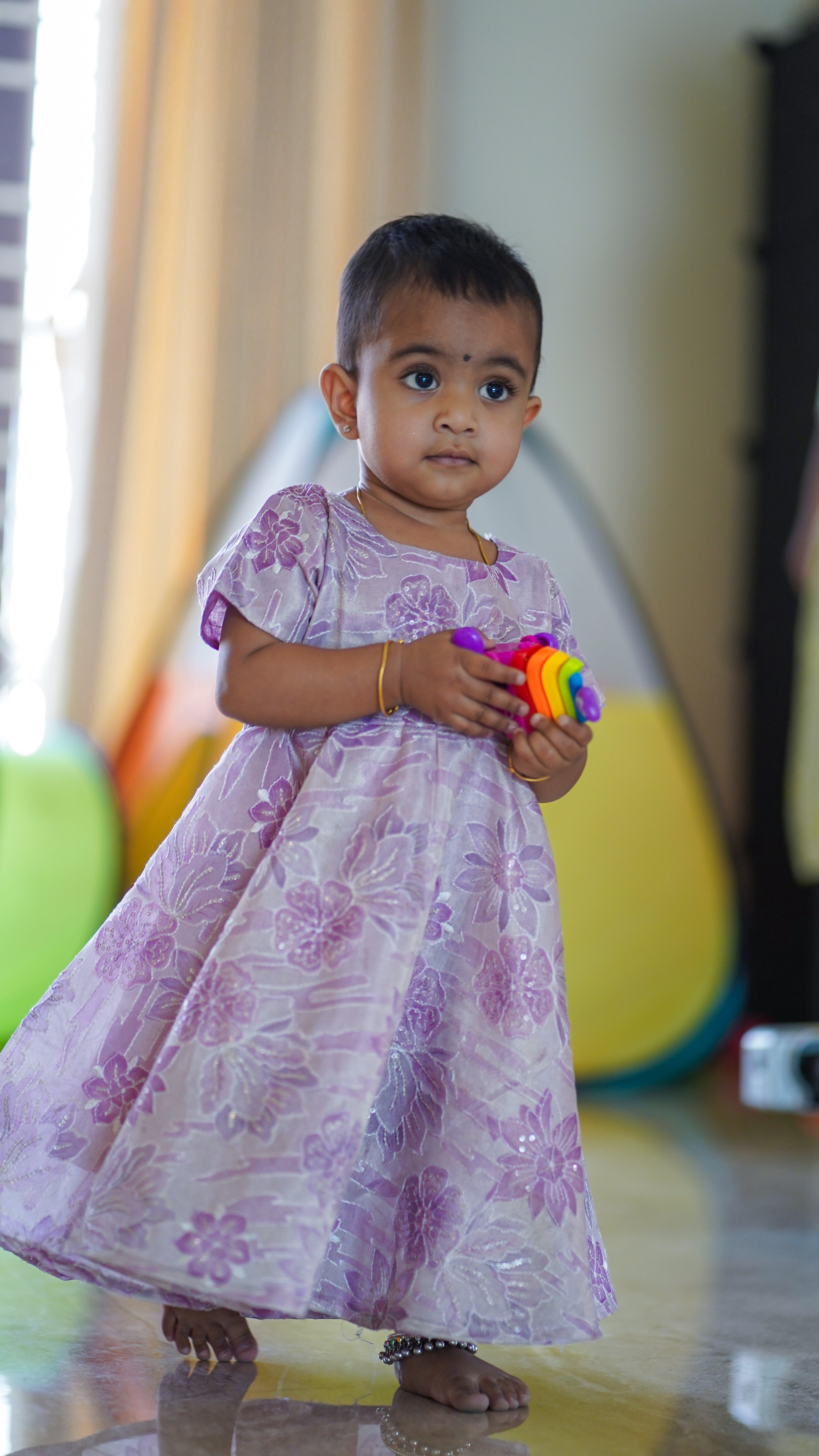 Lavender Bloom Twirl Dress