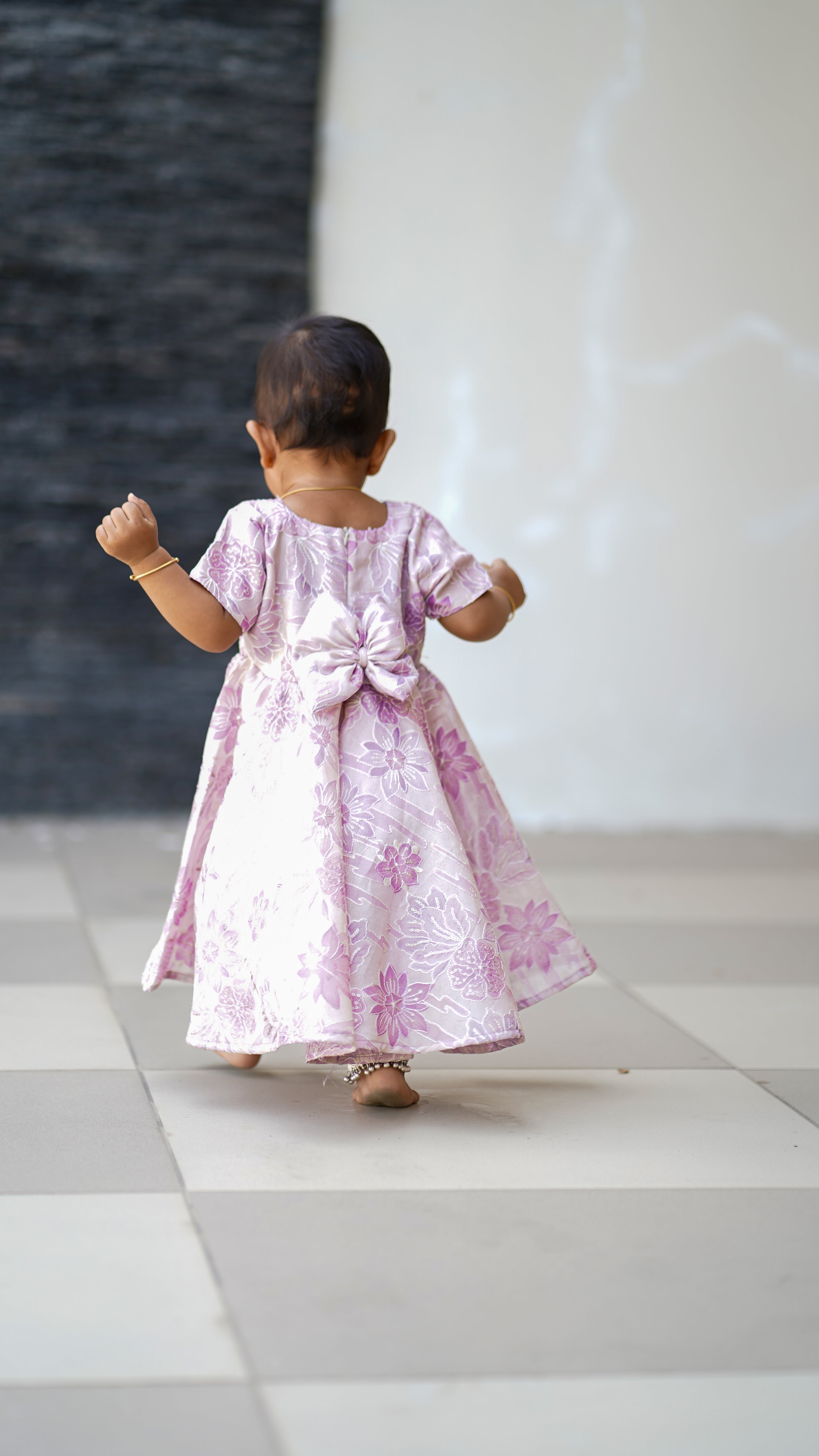 Lavender Bloom Twirl Dress