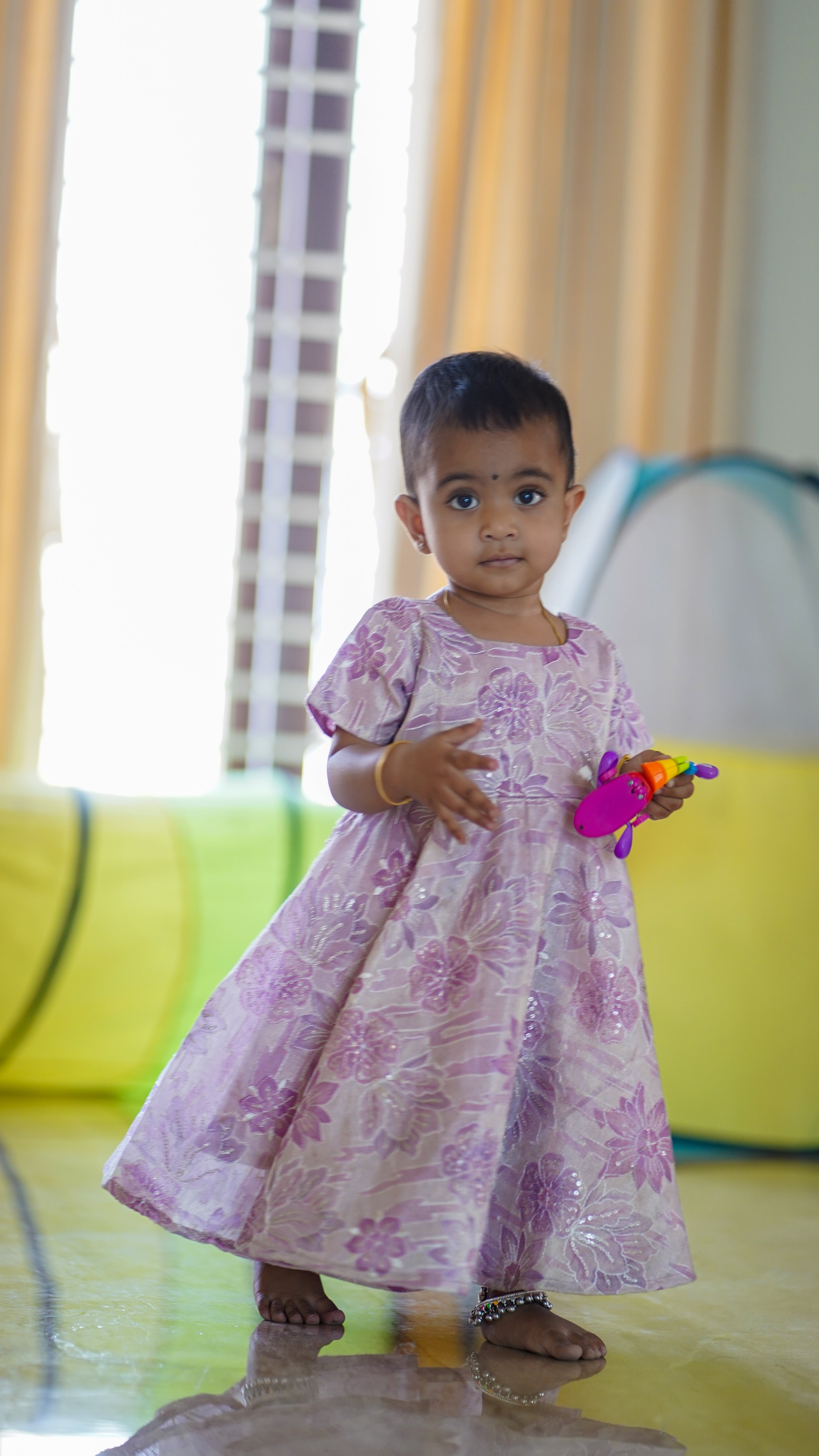 Lavender Bloom Twirl Dress