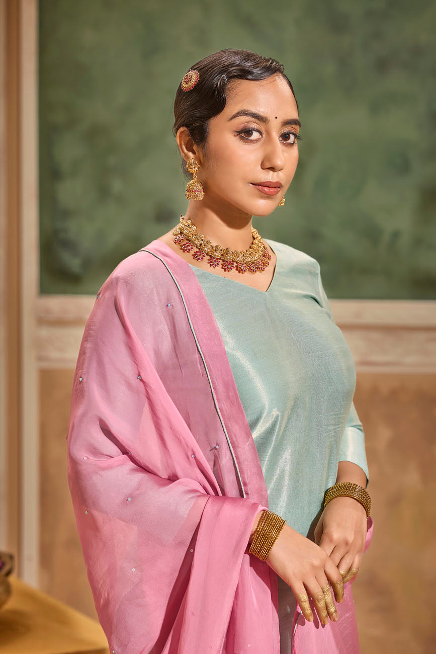 Leya Serene Blue Kurta Set