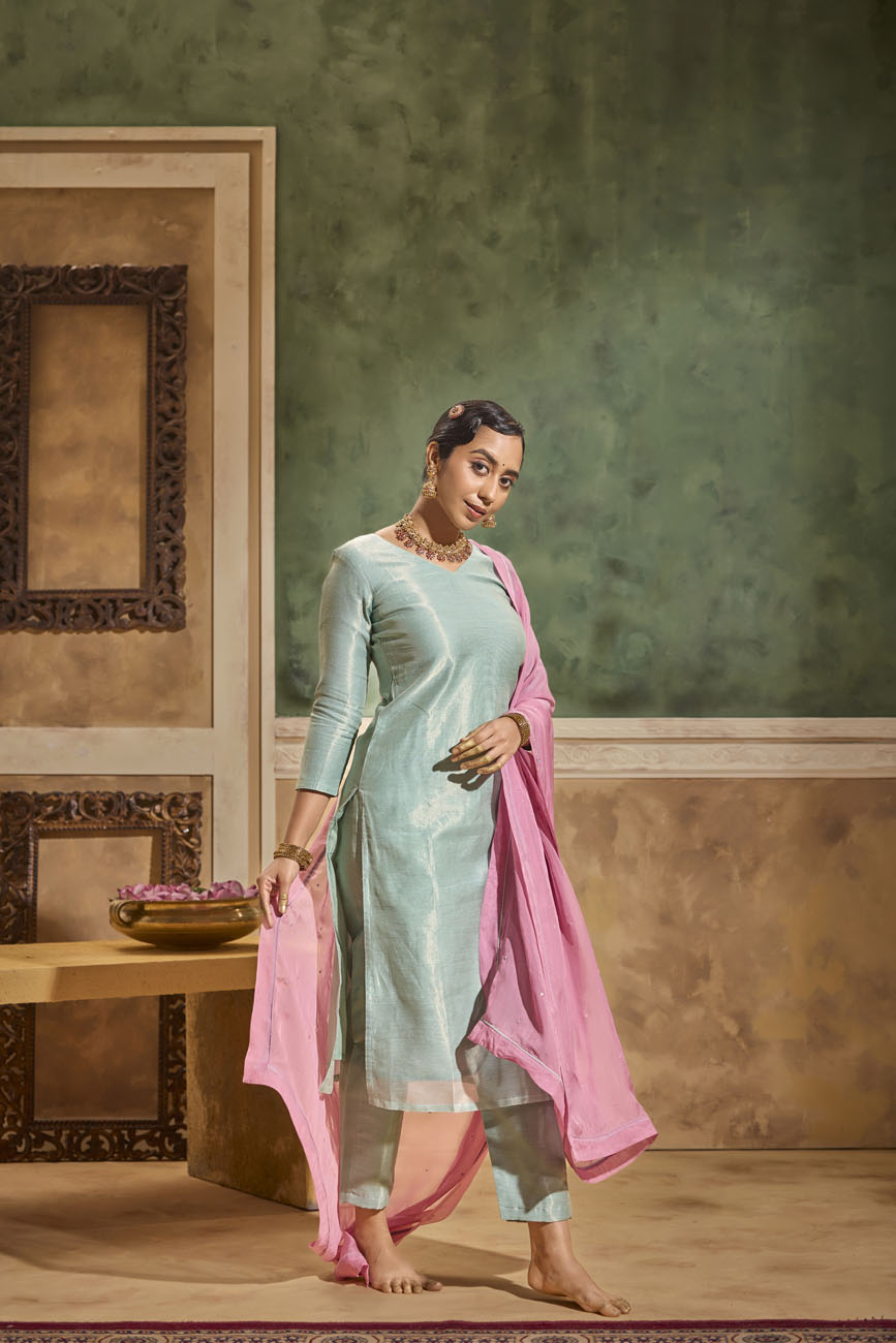 Leya Serene Blue Kurta Set