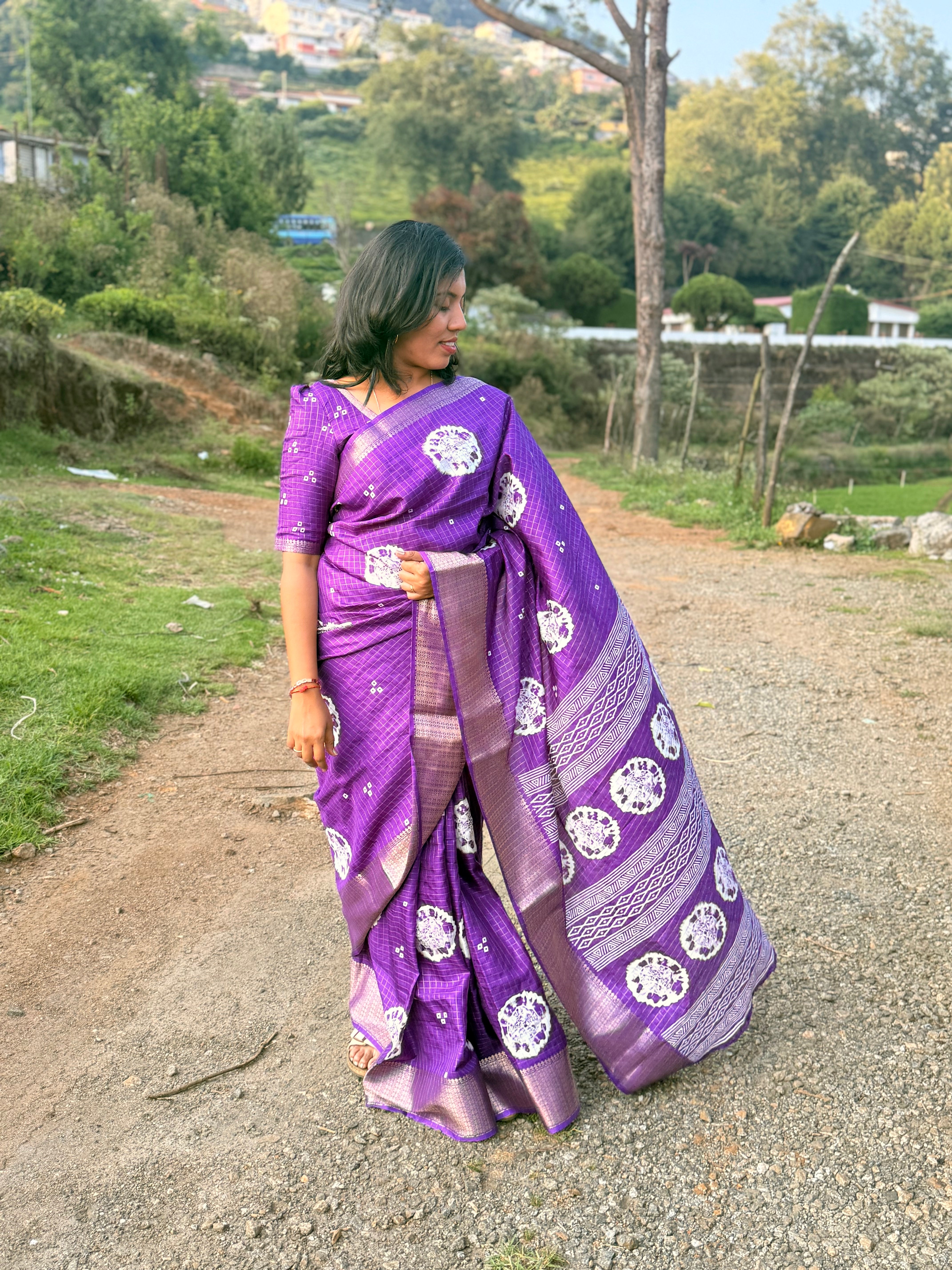 Royal Radiance Purple Saree