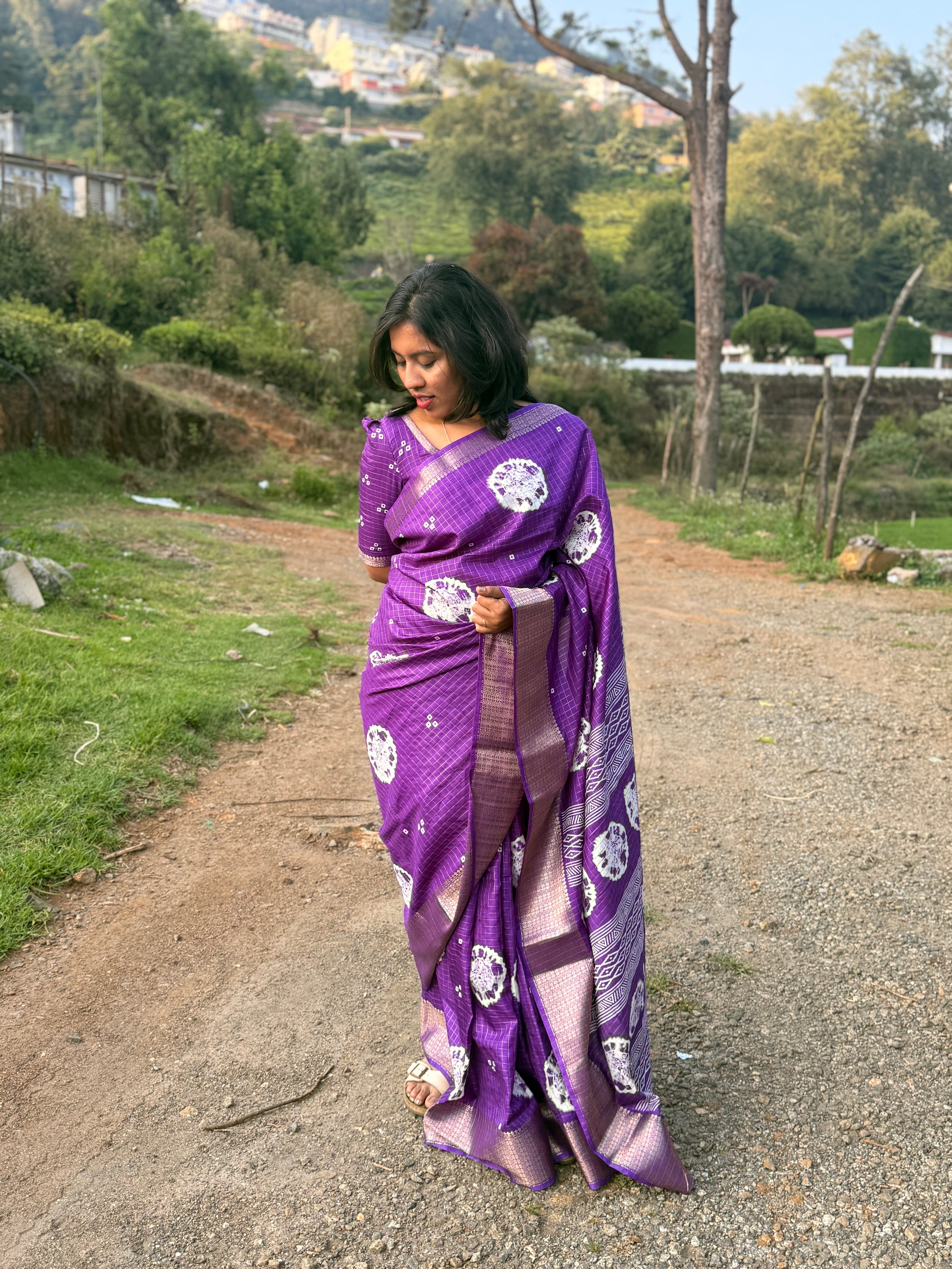 Royal Radiance Purple Saree