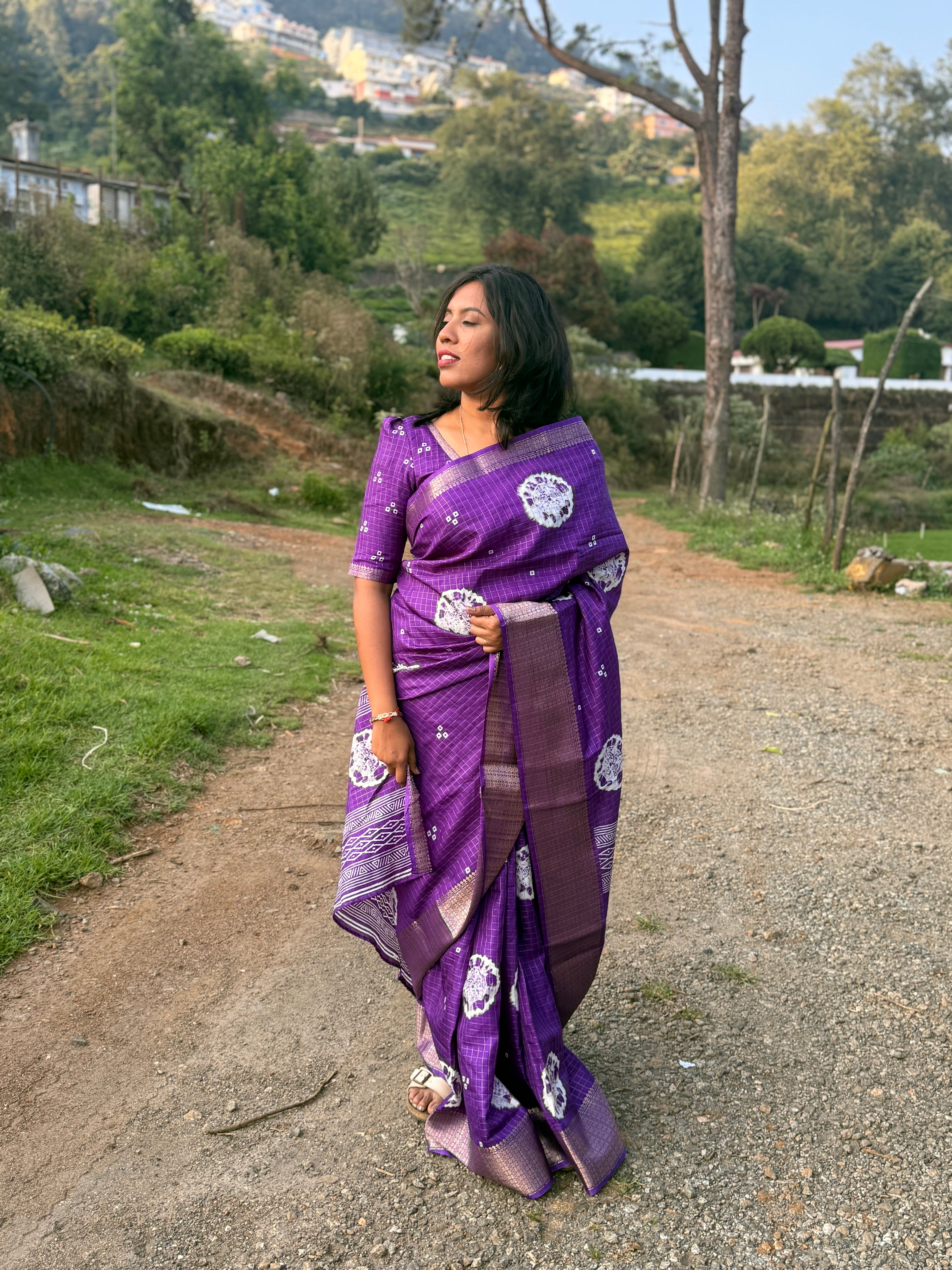 Royal Radiance Purple Saree
