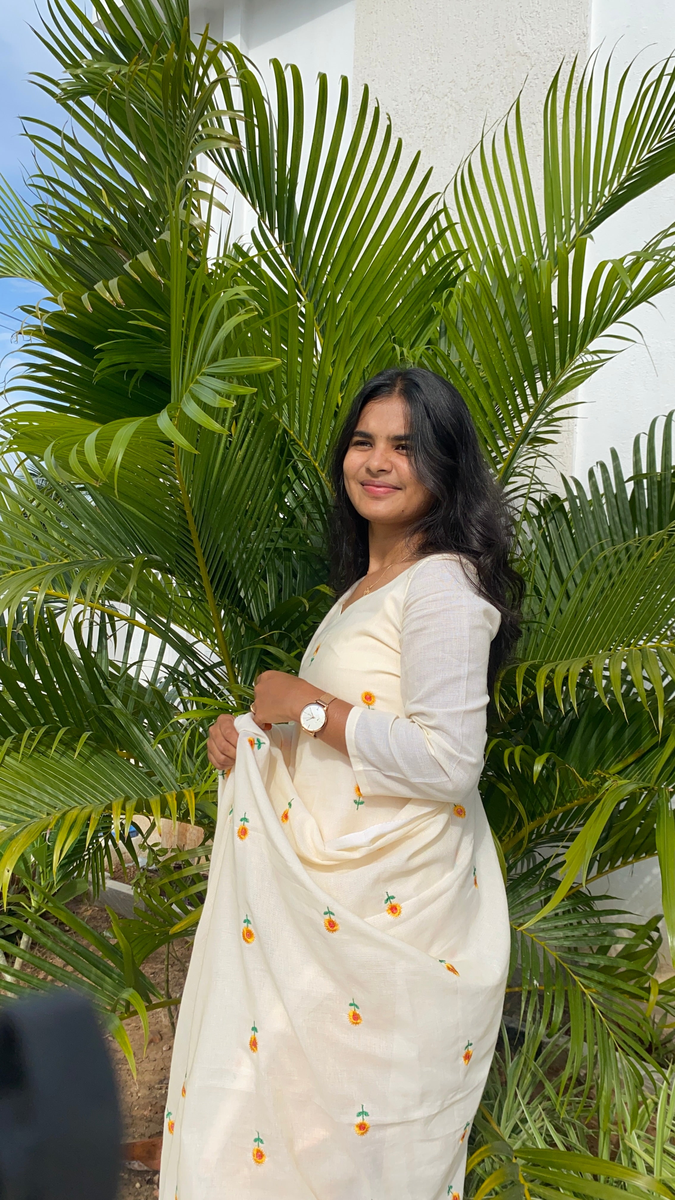 Daisy Charm Cotton Ethnic 3piece Set