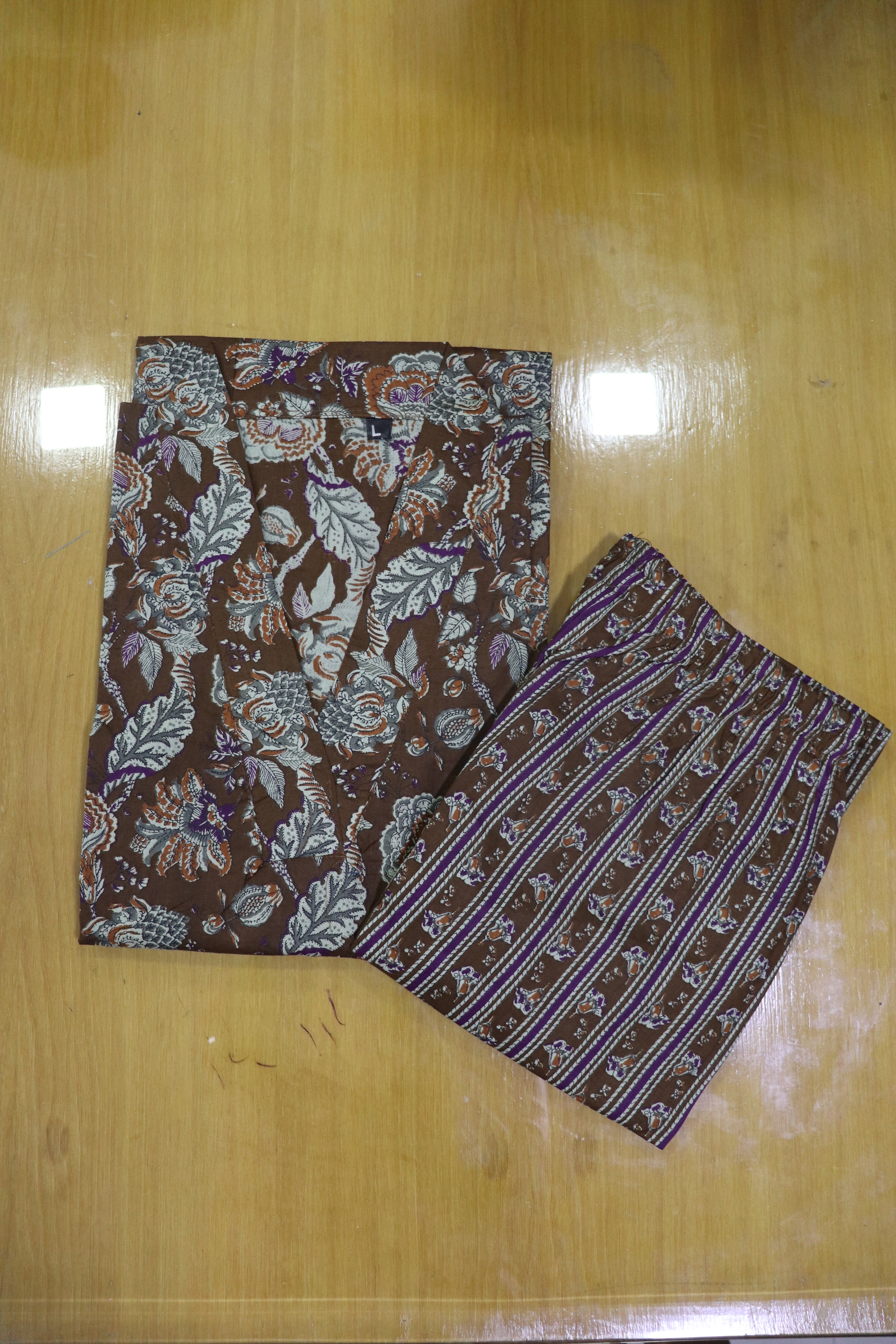 Rich chocolate brown Cotton Co - Ord