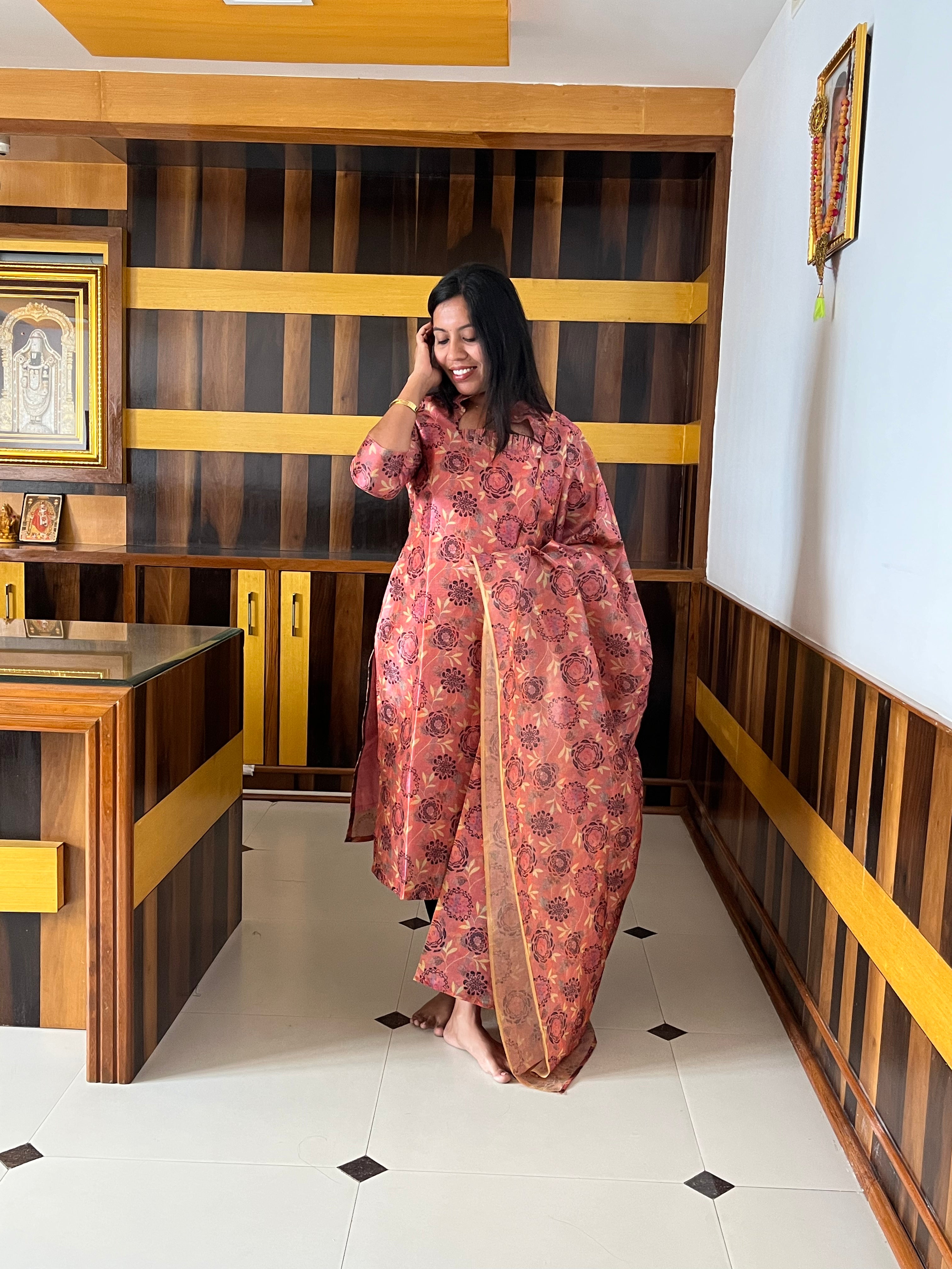 Dusky Rose Dream Top & Dupatta