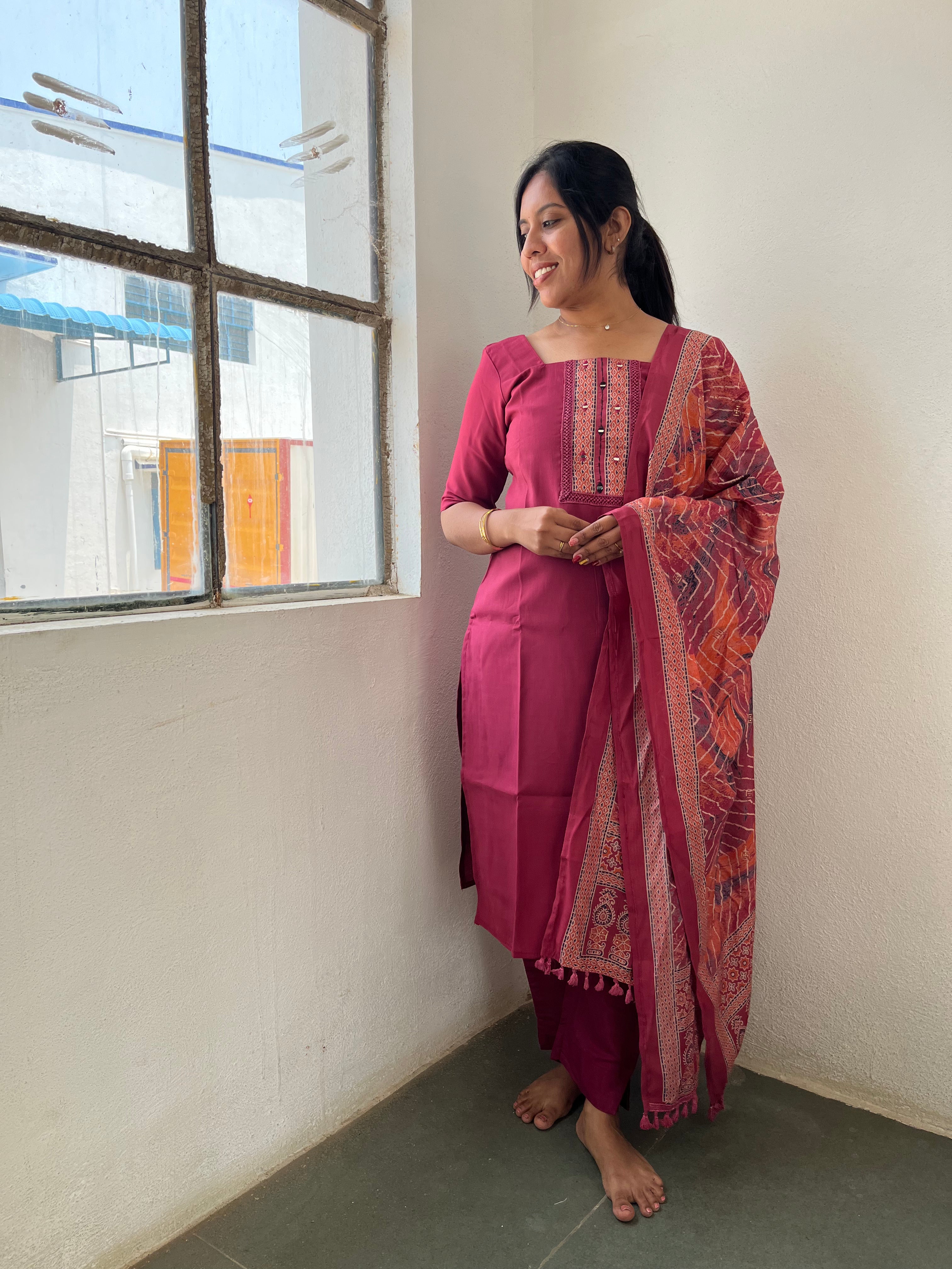Royal Heritage Onion Pink Salwar Suit
