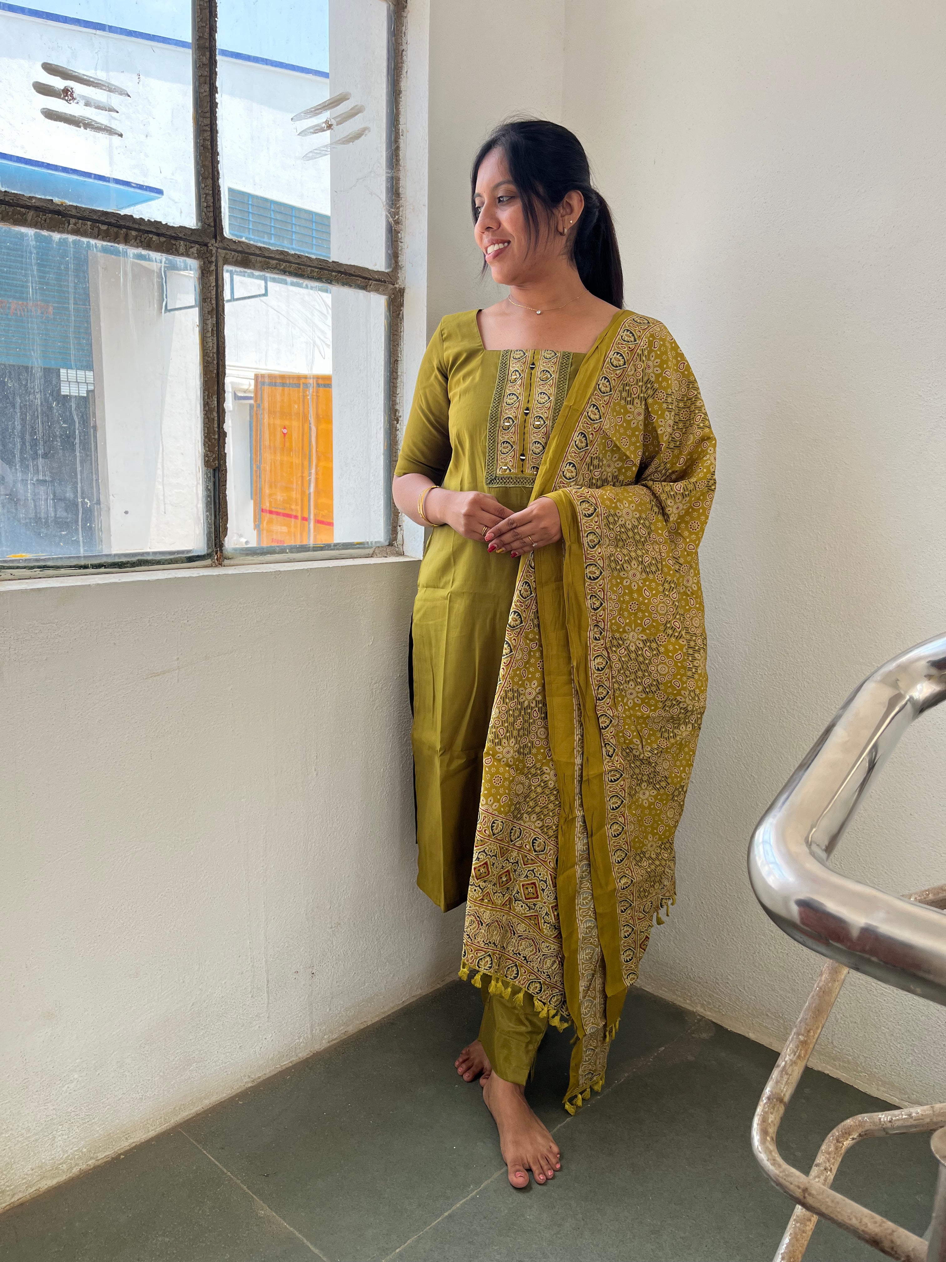 Royal Heritage Green Salwar Suit