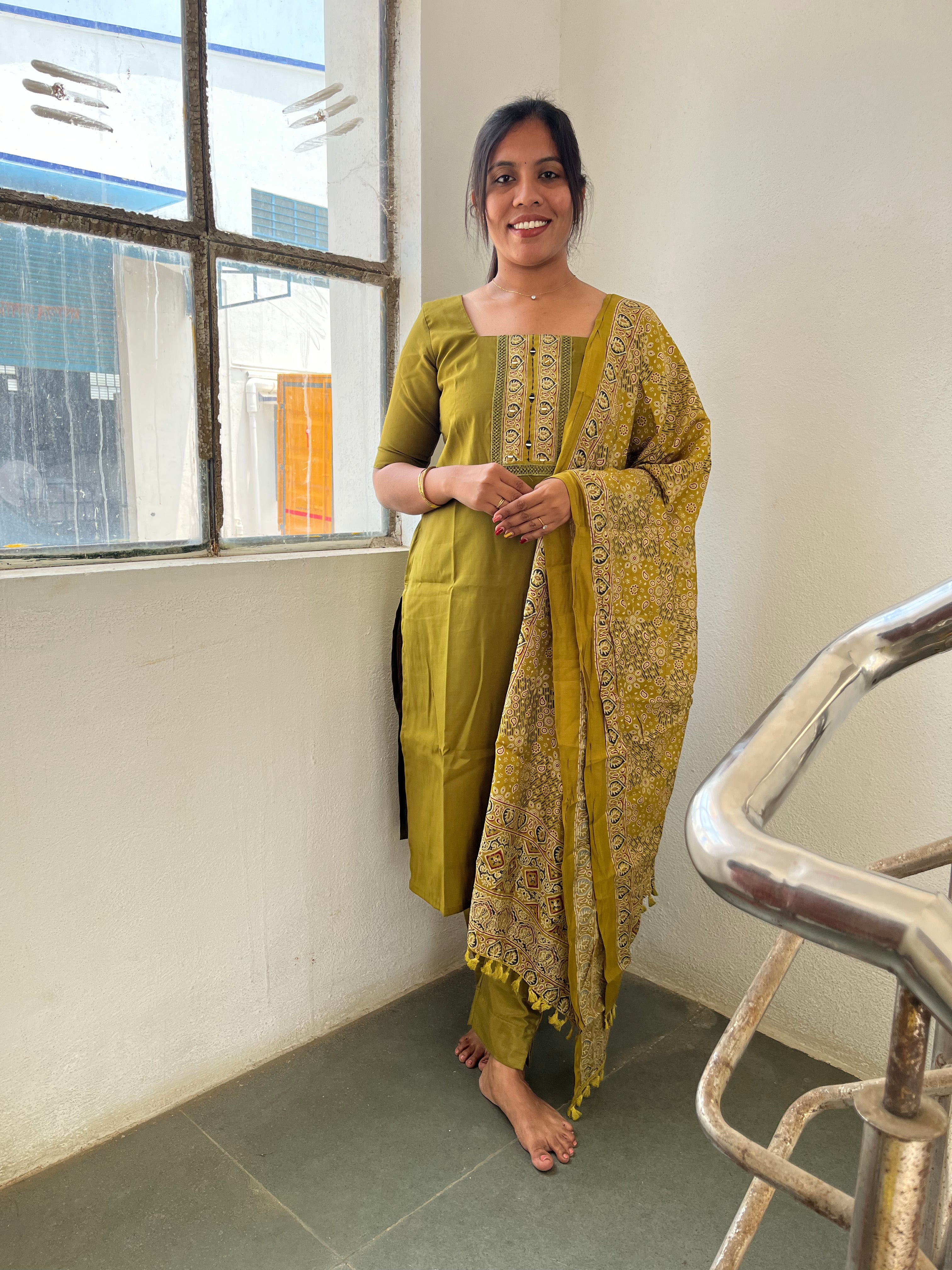 Royal Heritage Green Salwar Suit