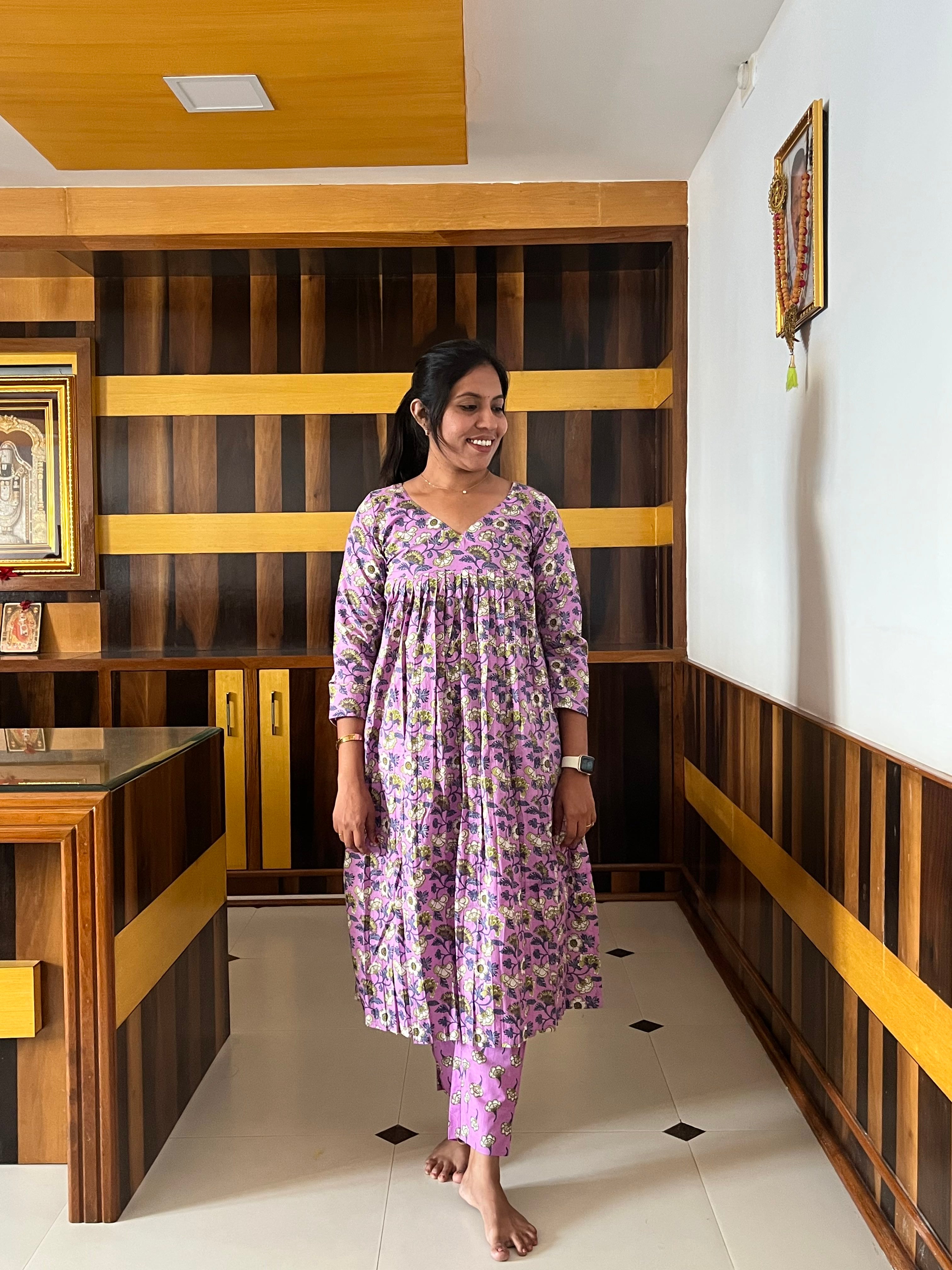Zivara Violet Co-ord Set