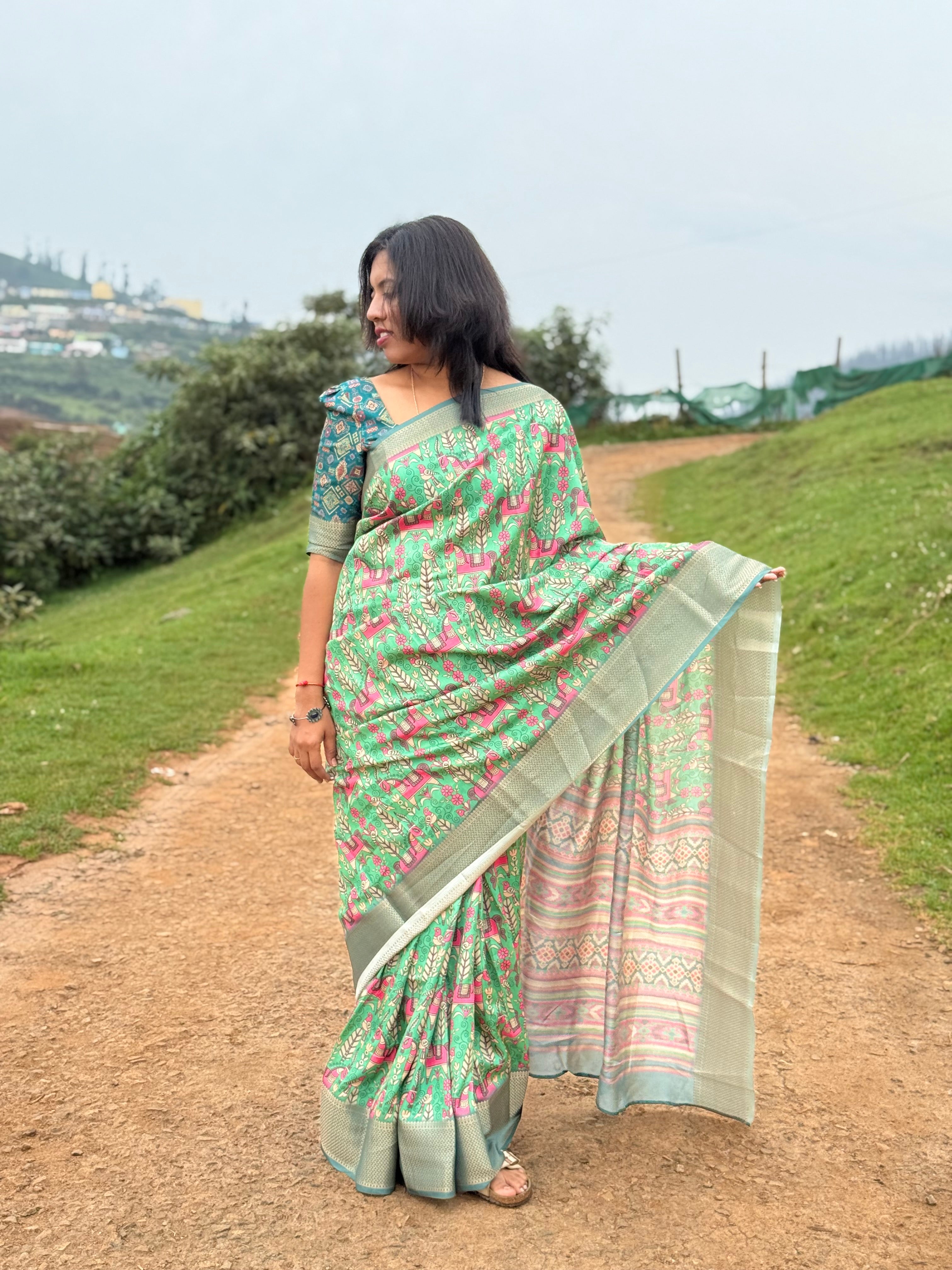 Green Elegant Saree