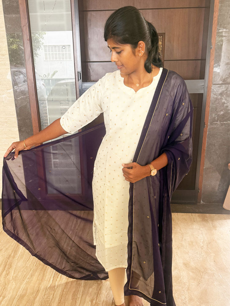 White Kurti, Kurta with Dupatta & Sharara Outfits