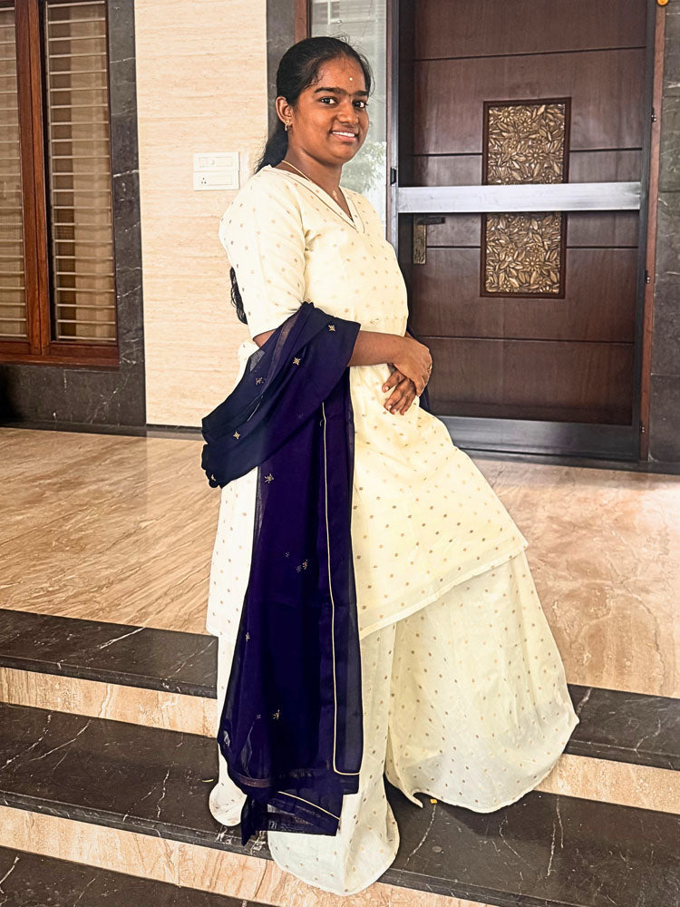 White Kurti, Kurta with Dupatta & Sharara Outfits