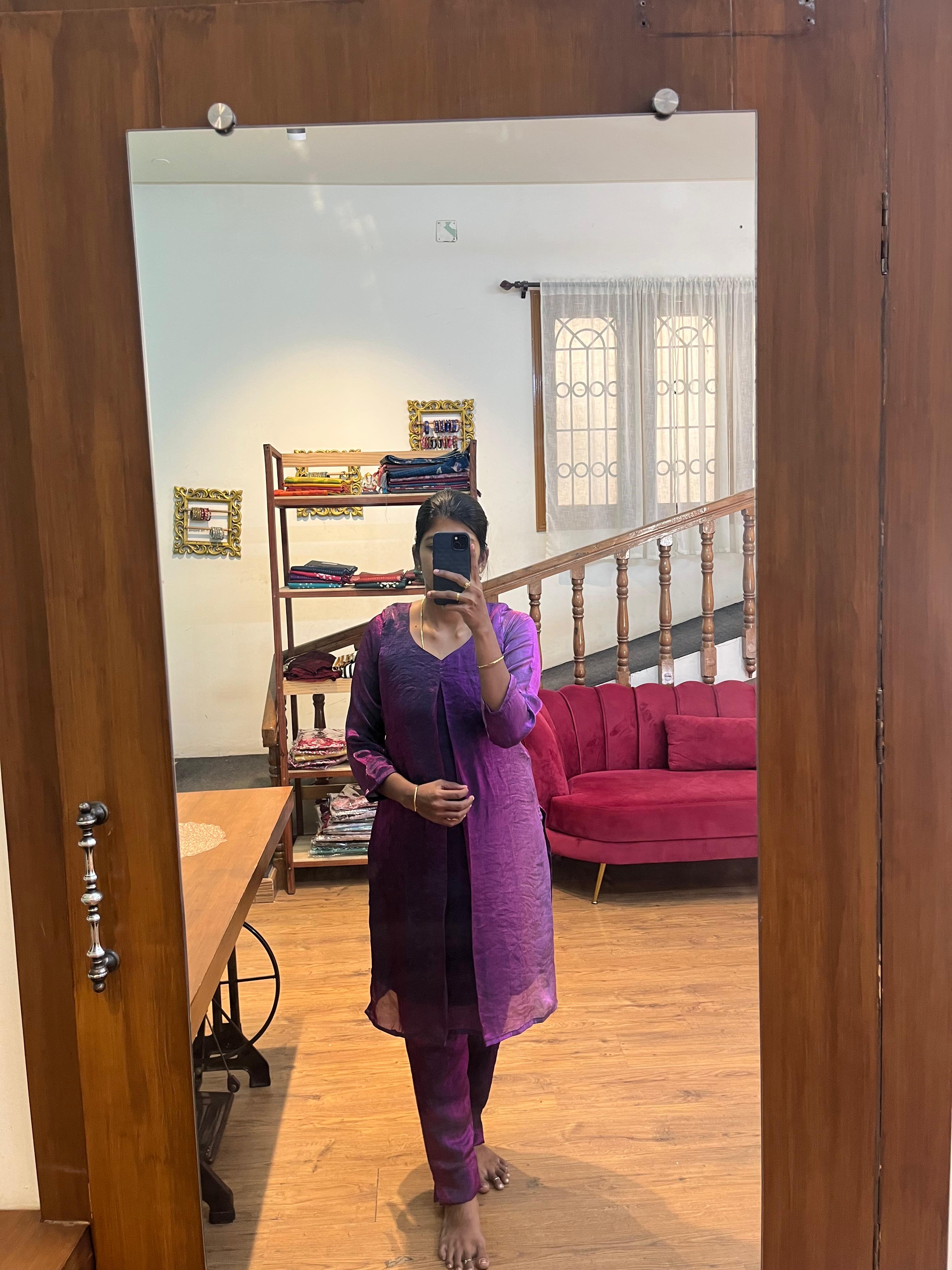 Purple Ombre Kurta Set