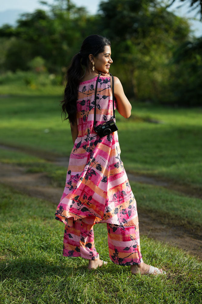Pink floral Coord Set
