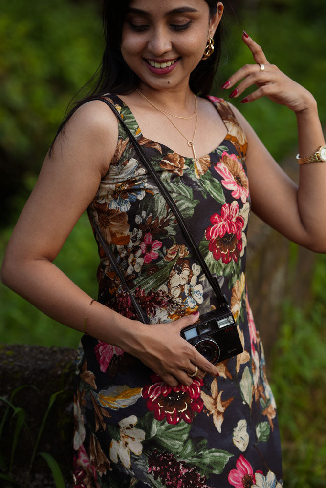 Black floral Coord Set