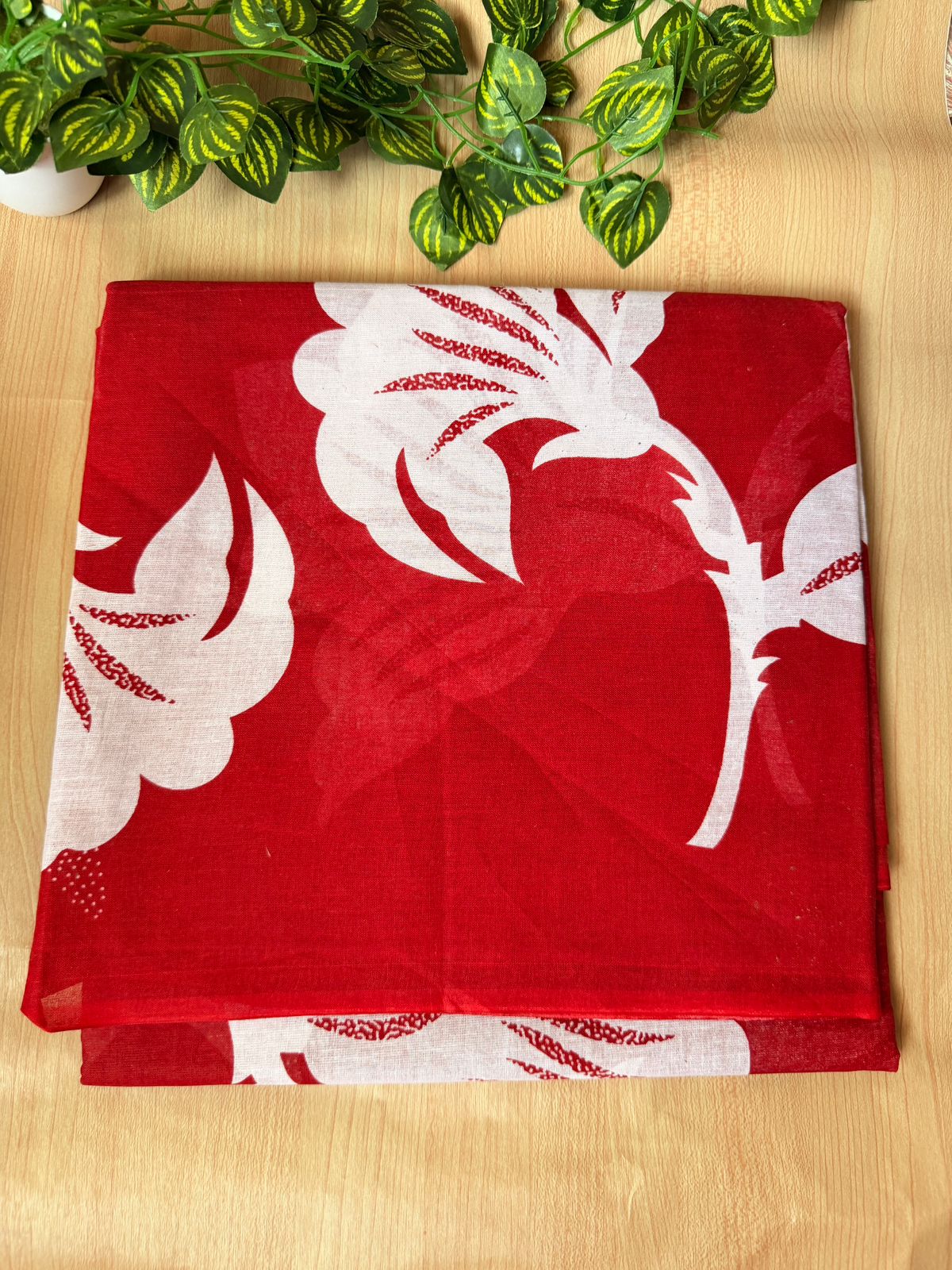 Red Blossom Pure Cotton Saree