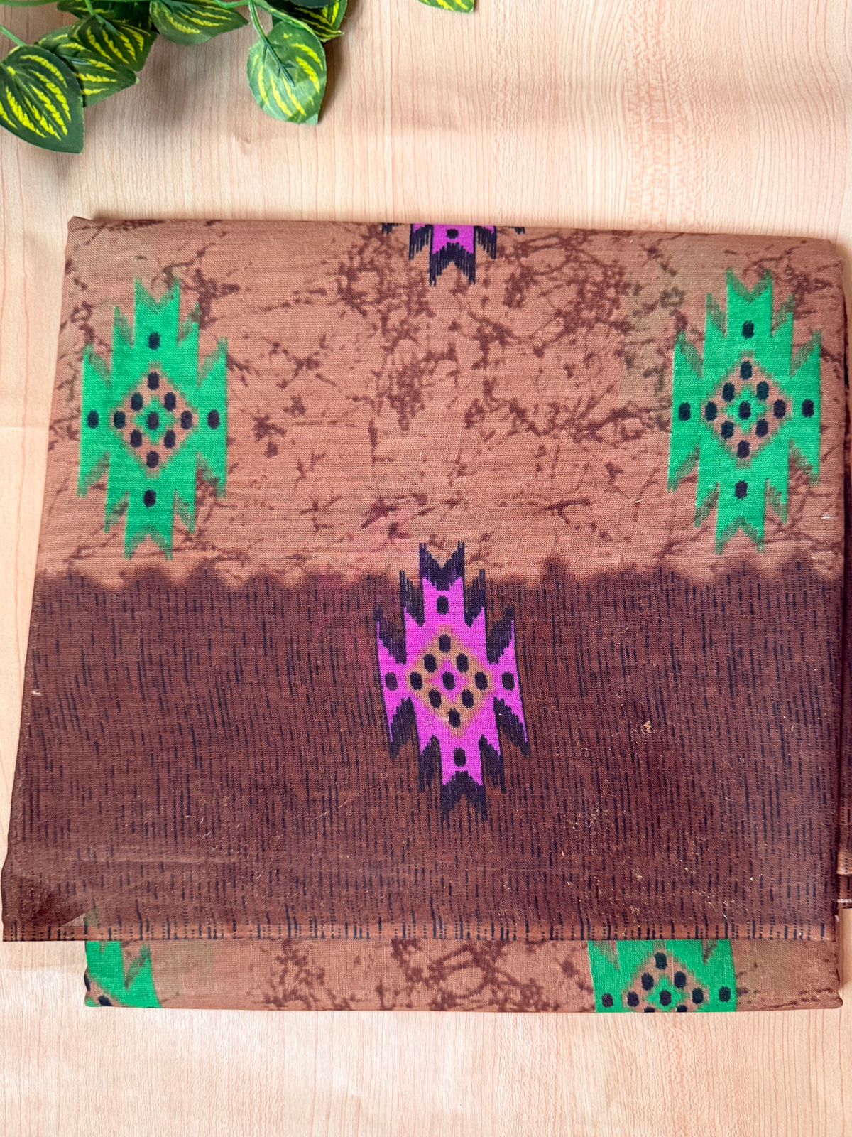 Coffee Brown Pure Cotton Saree