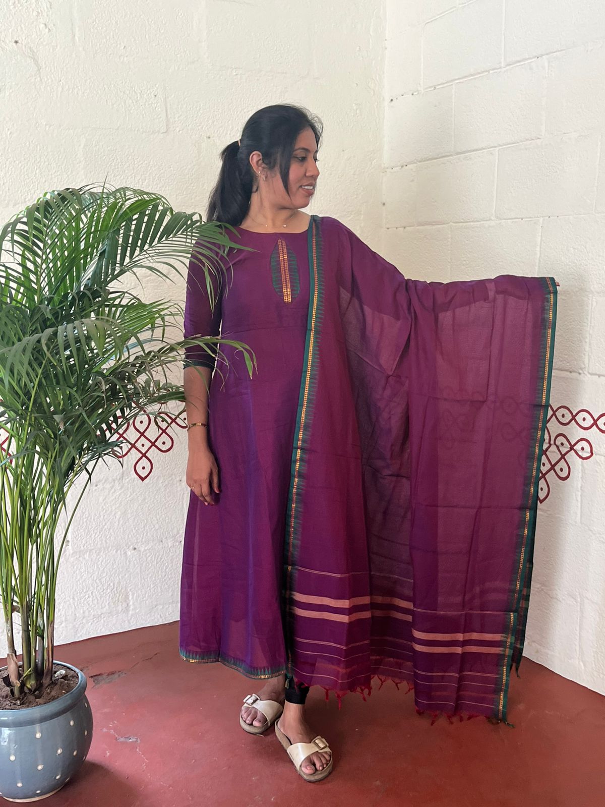 Purple Grace Anarkali