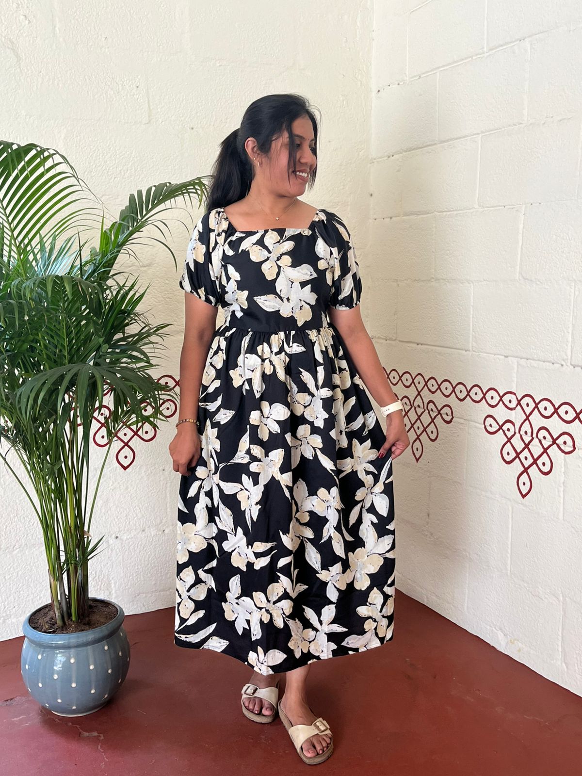 Moonlight floral dress