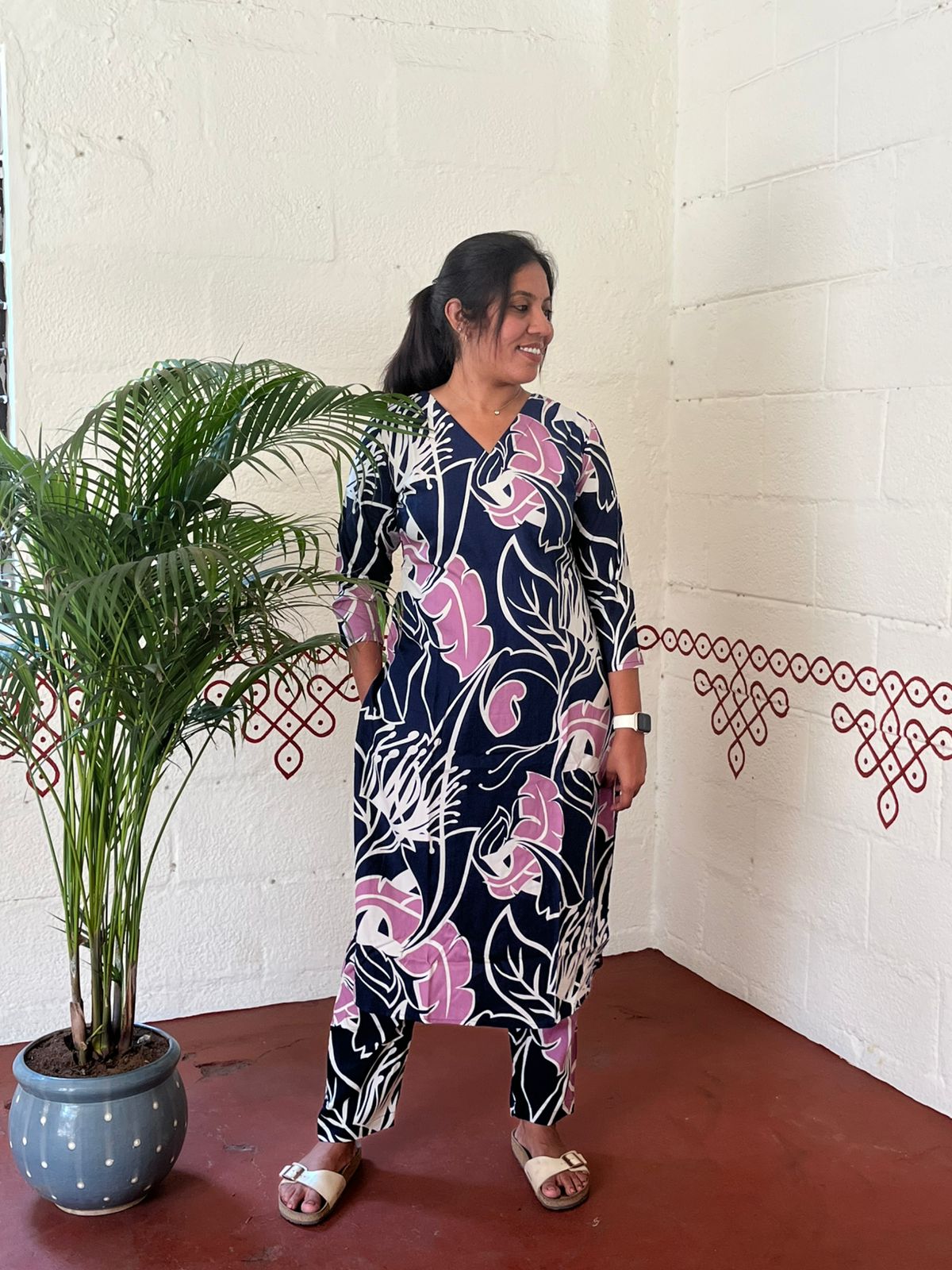 Indigo Blossom Co-ord Set