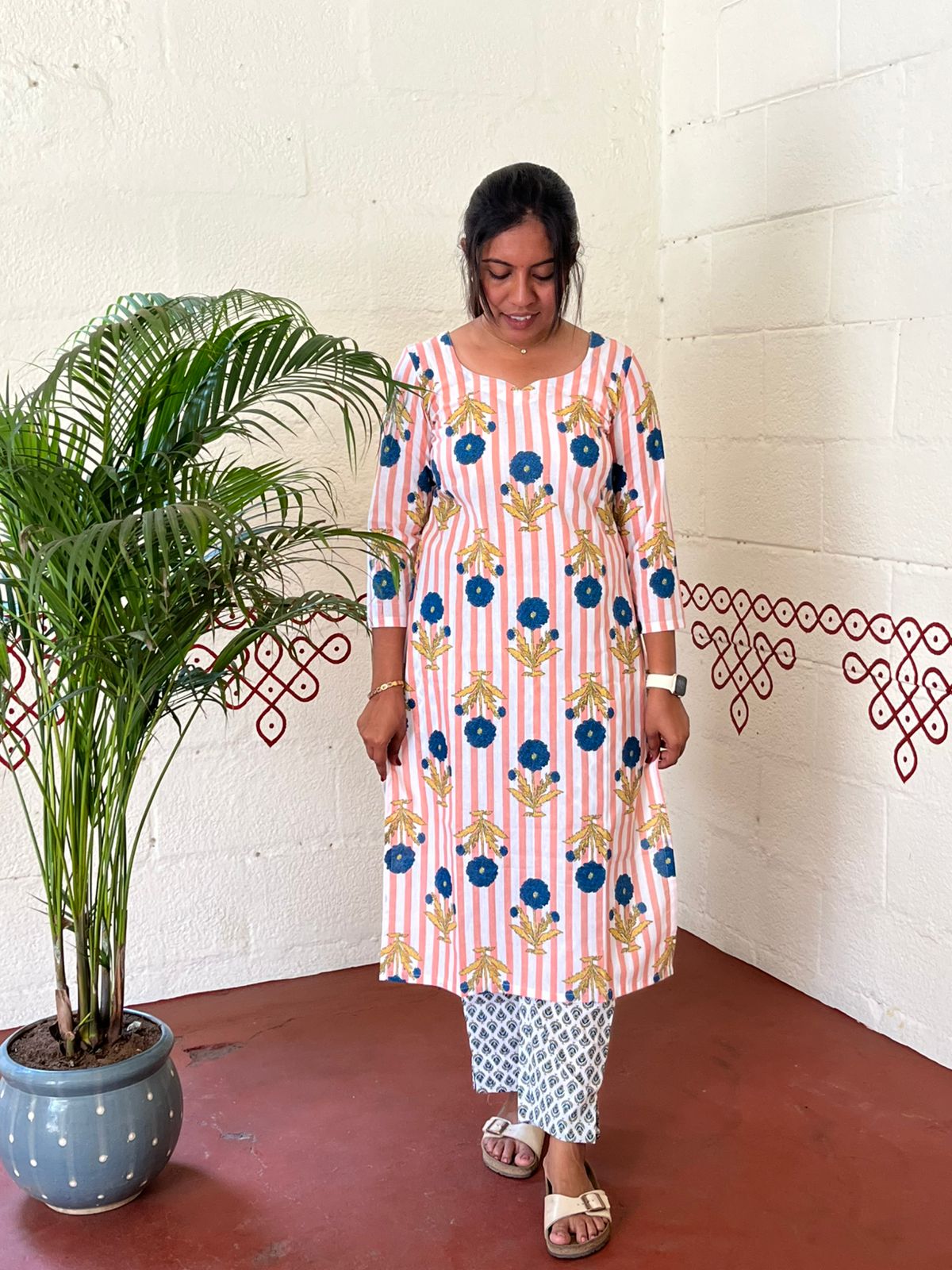 Peach Blossom Printed Co-ord set