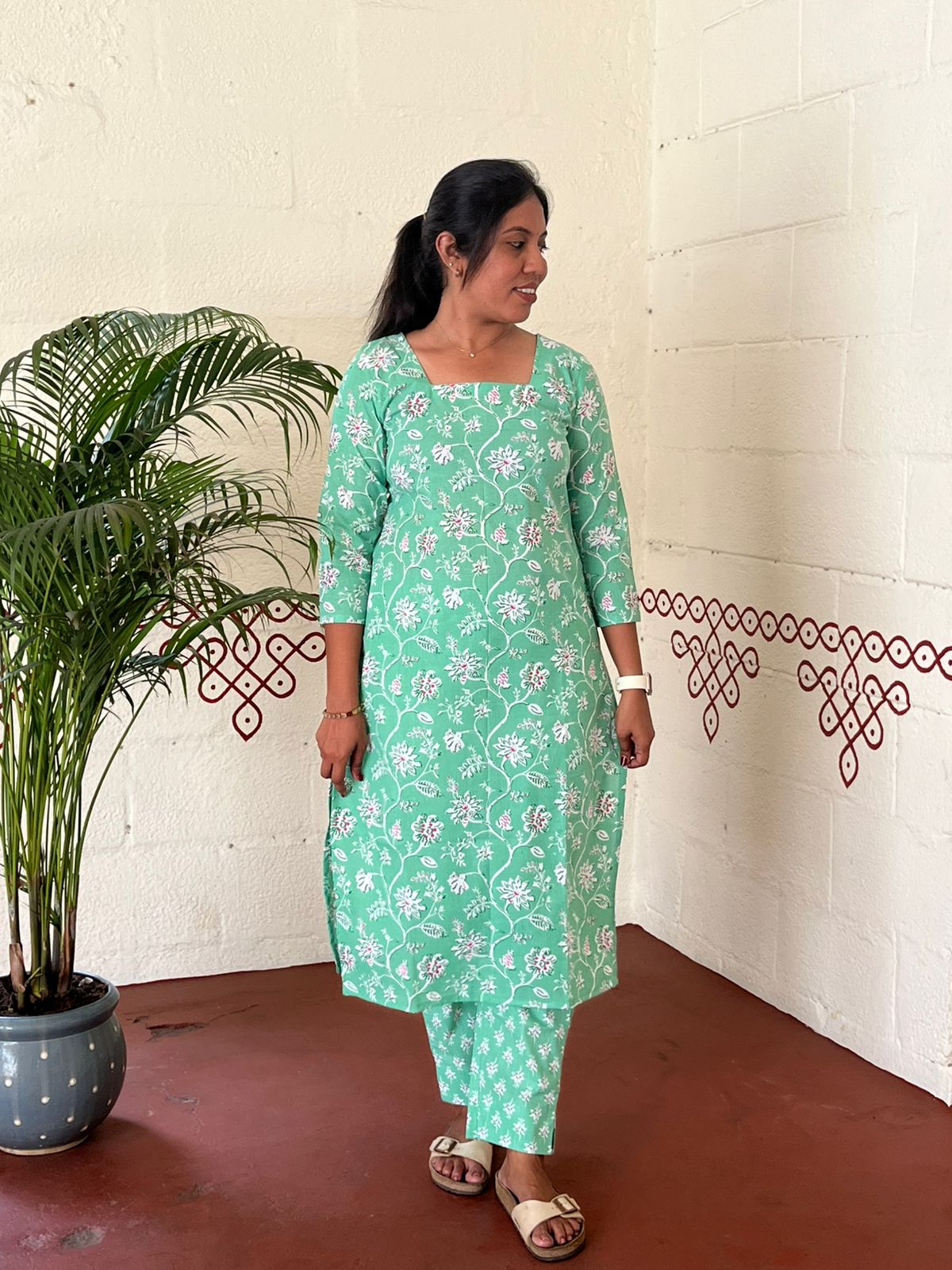 Mint Blossom Co-ord Set