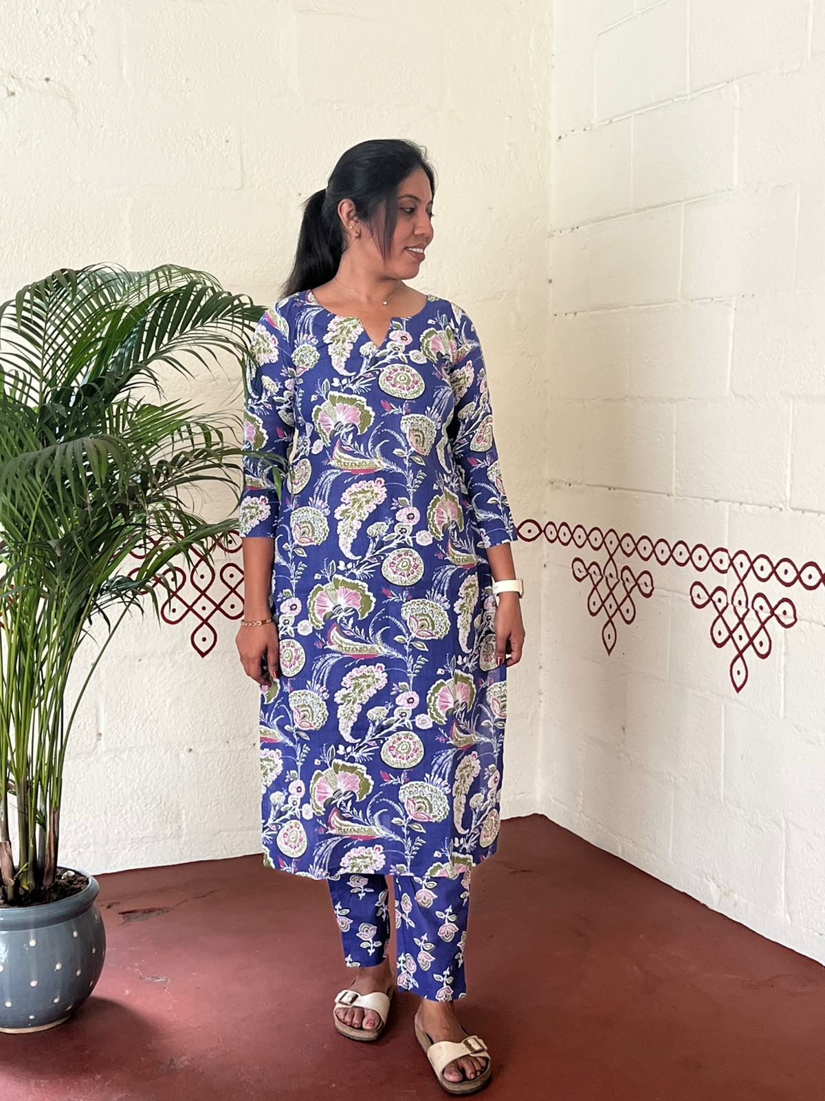 Indigo Garden Printed Co-ords Set