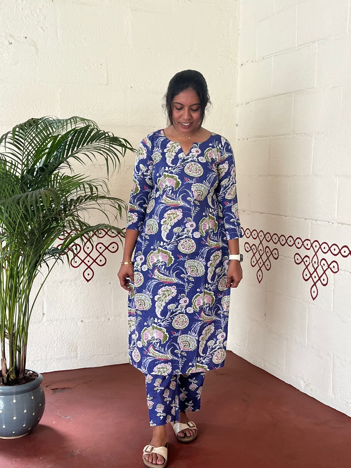 Indigo Garden Printed Co-ords Set