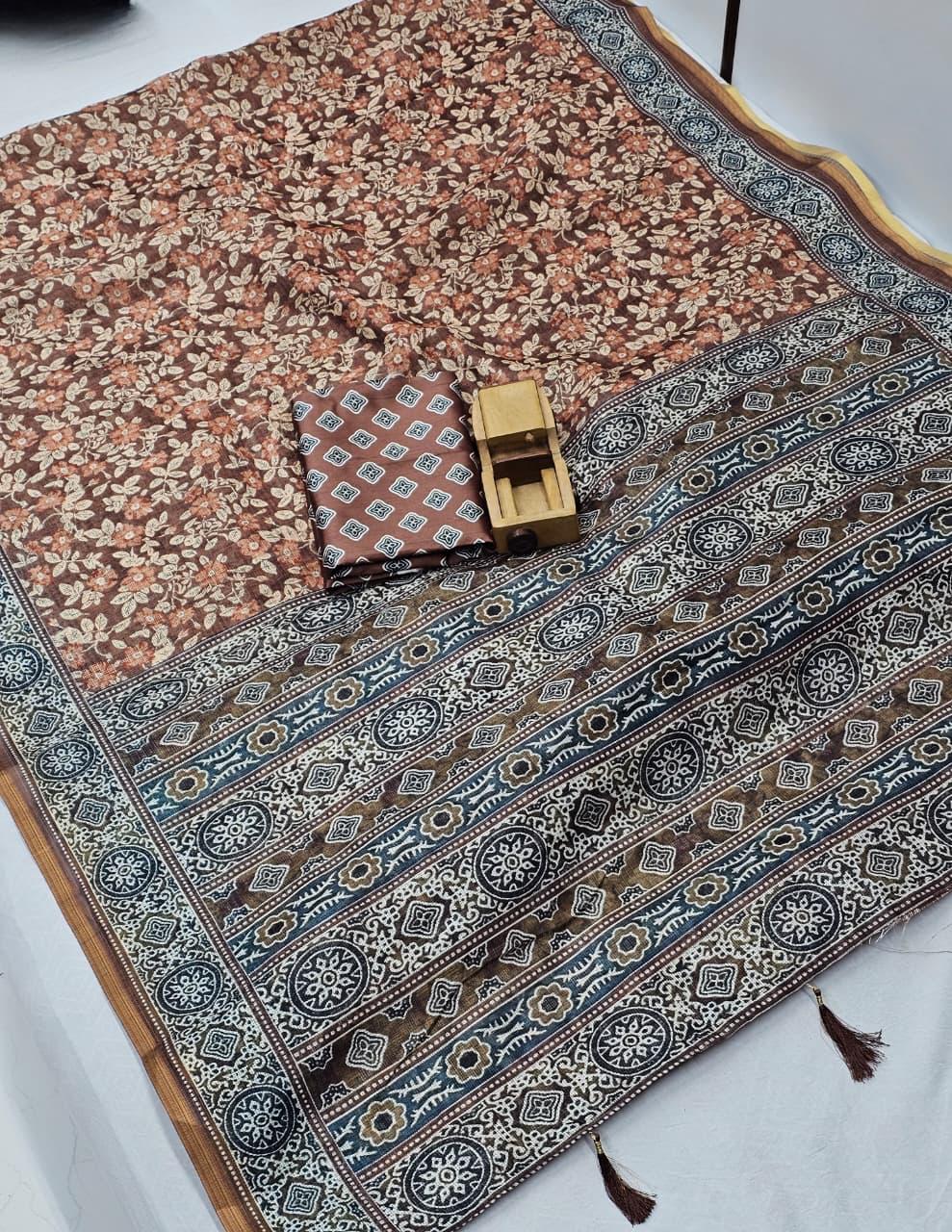 Multi colour  Royal Tradition Kota Cotton Saree