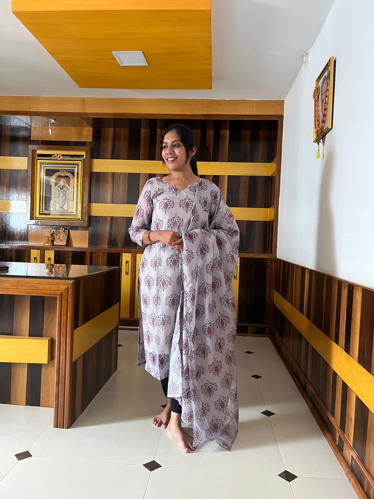 Moonstone Mauve Kurti Set