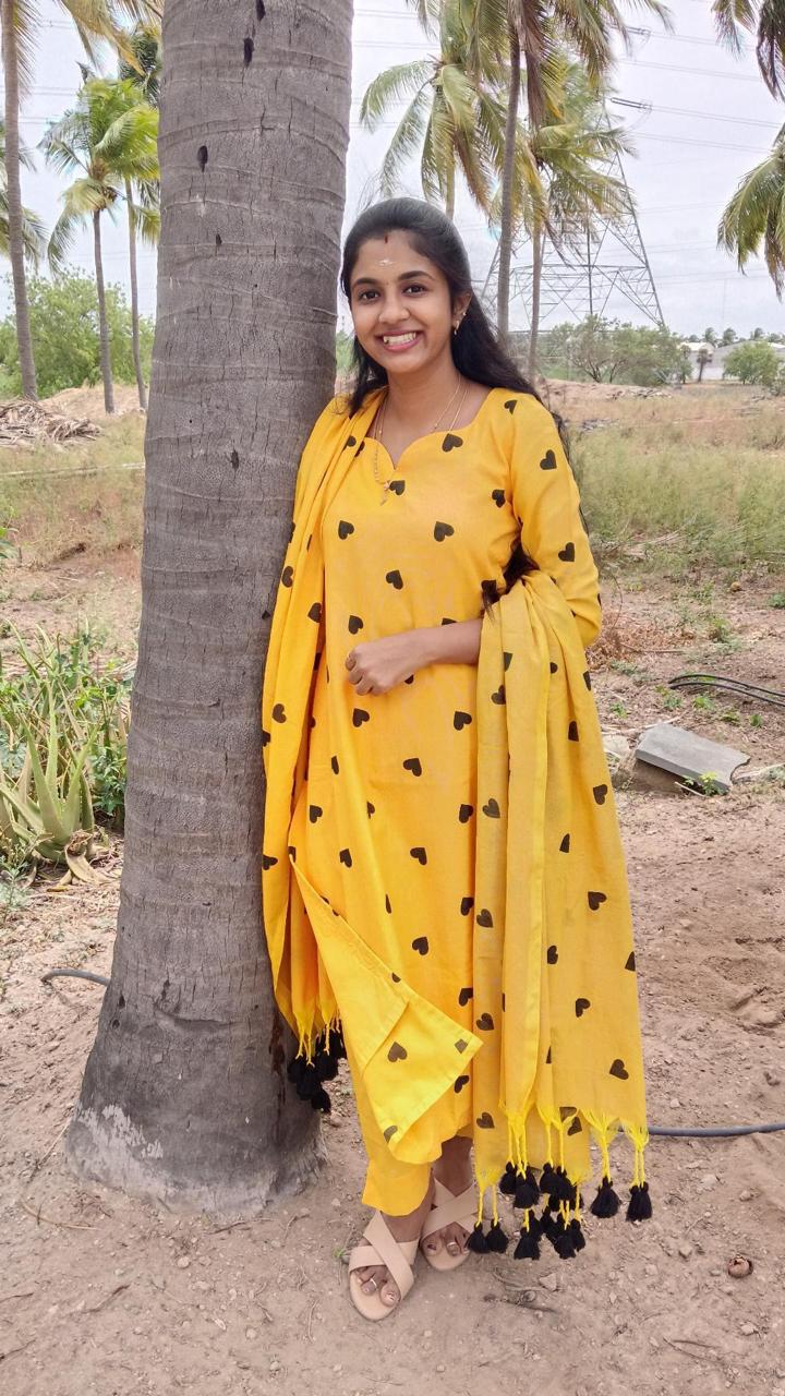 Sunny Heart Cotton 3 Piece Salwar Set