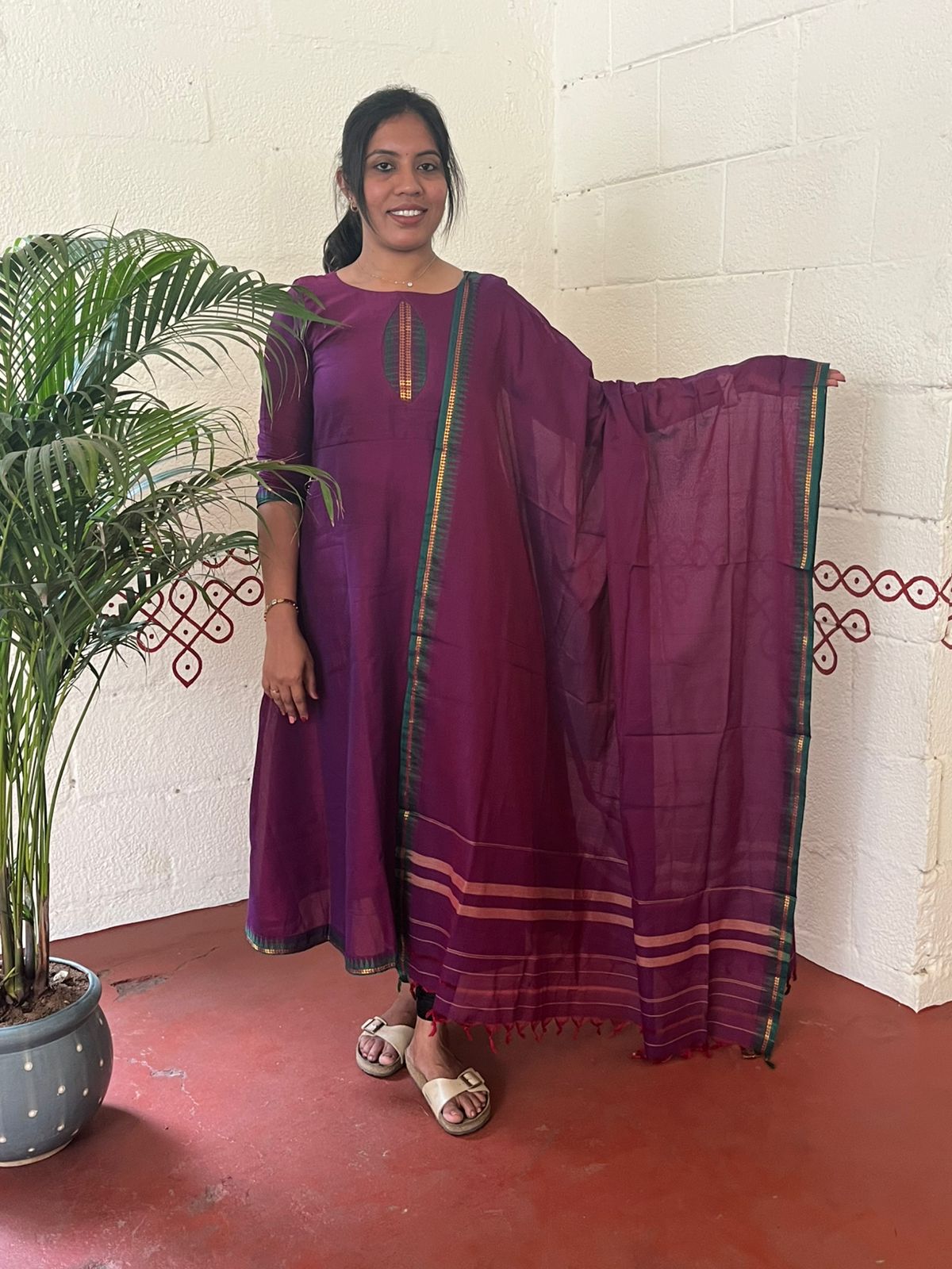 Purple Grace Anarkali